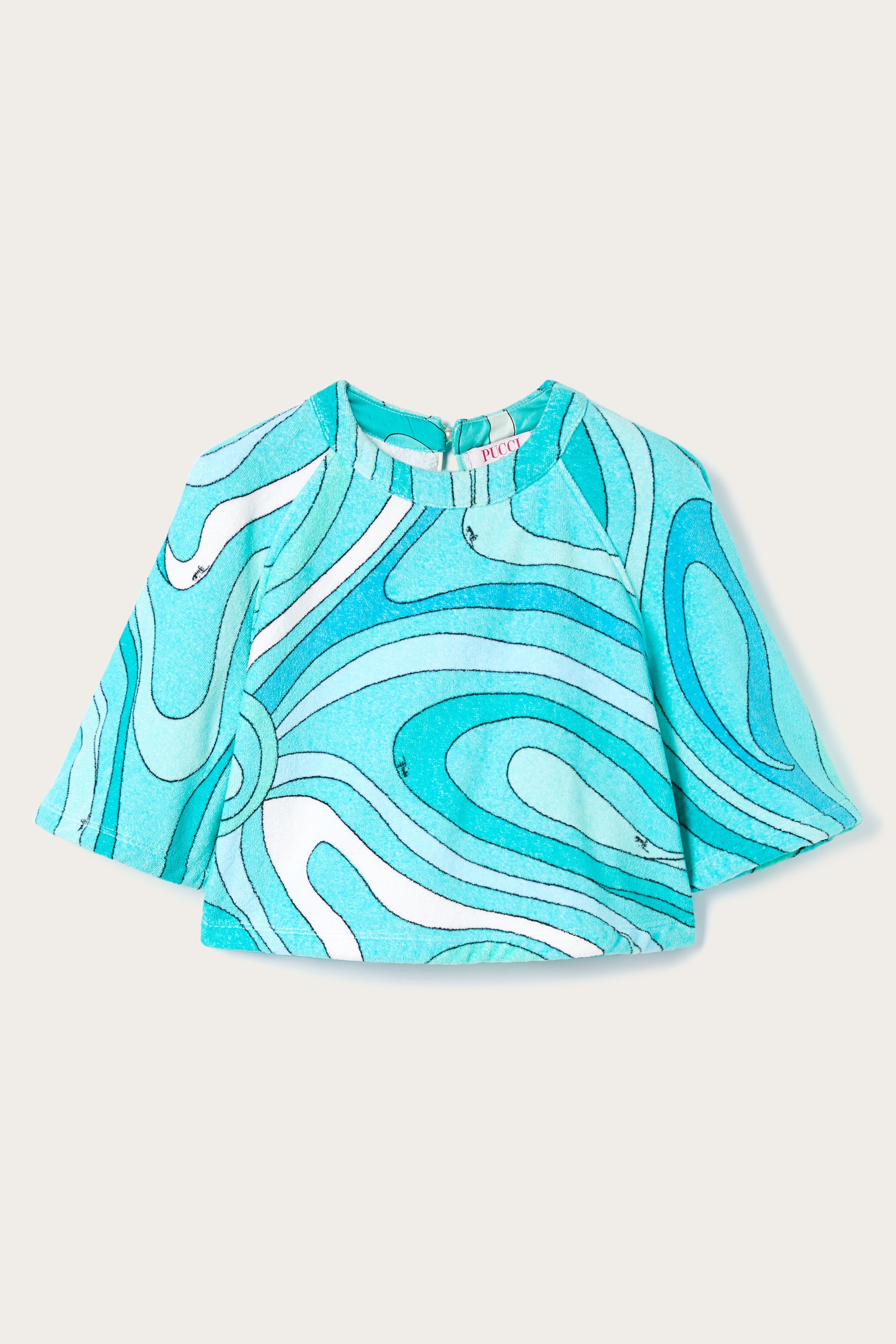 Pucci Marmo Print Crop Top