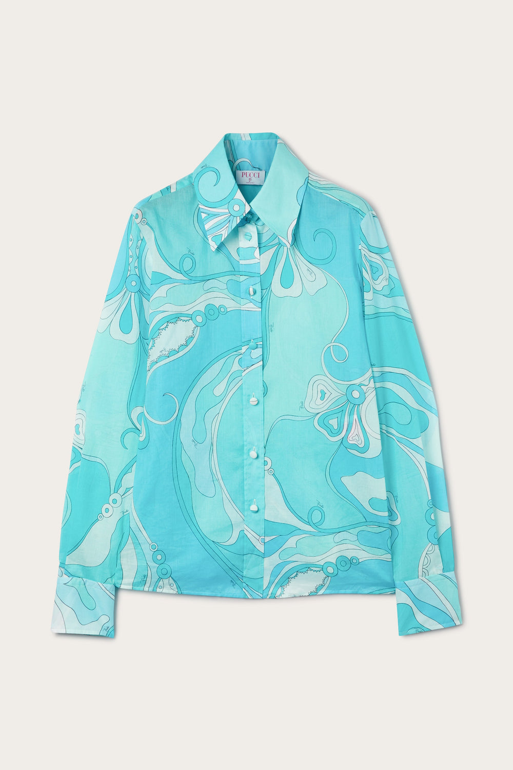 Pucci Orchidee Print Cotton Shirt