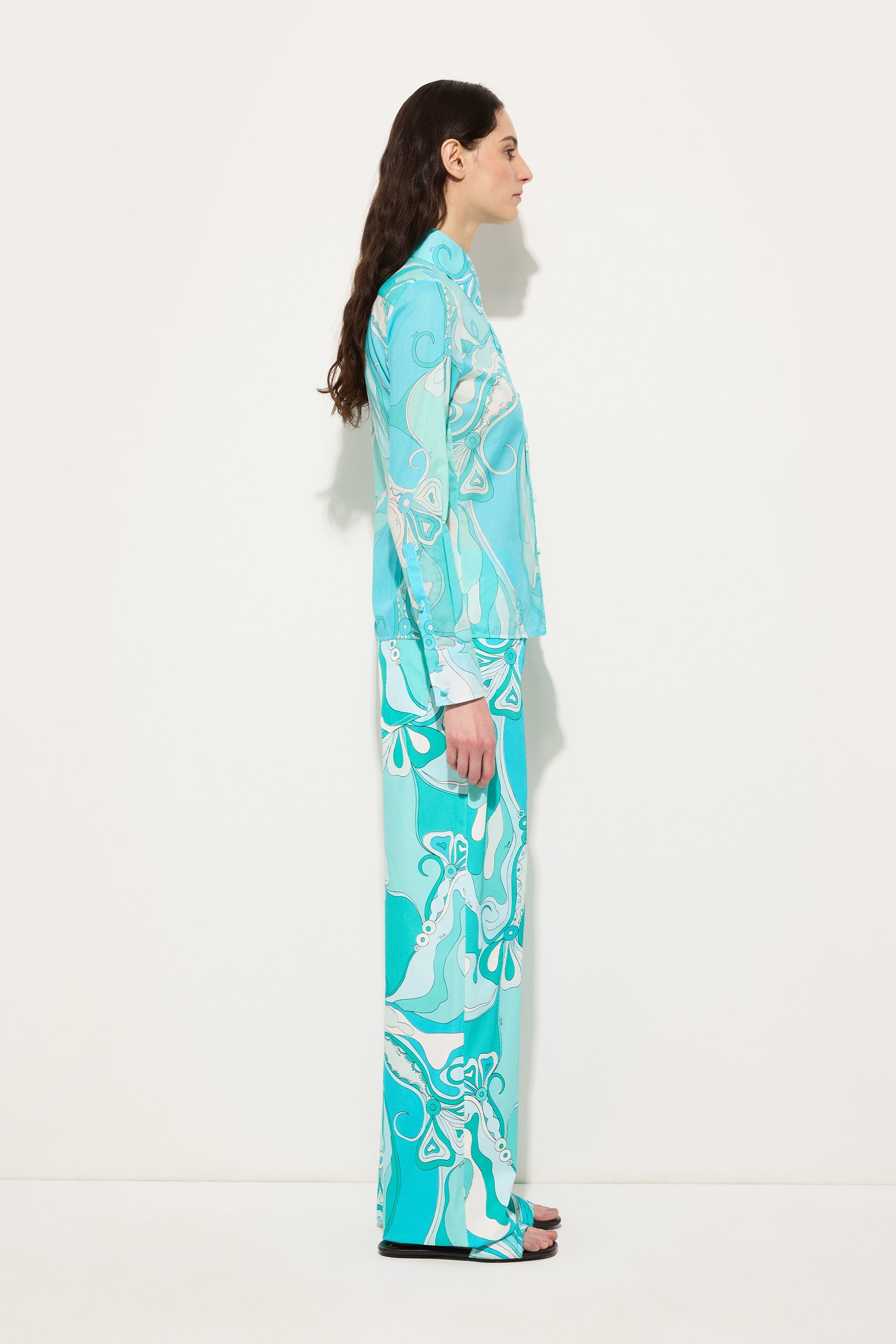 Pucci Orchidee Print Cotton Shirt