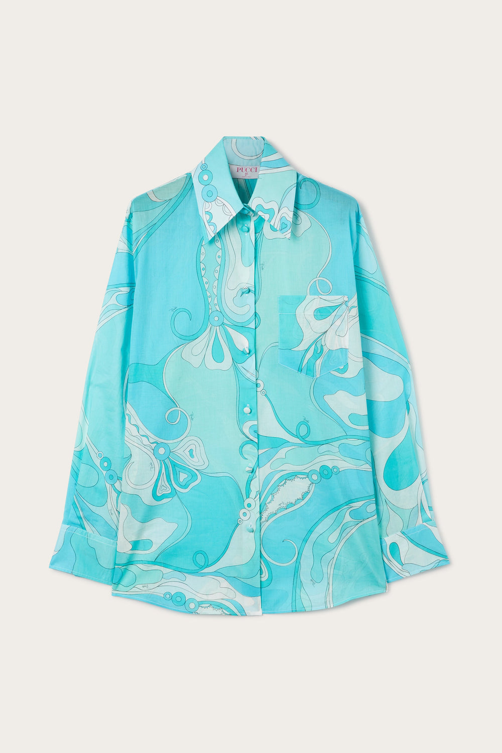Pucci Orchidee Print Cotton Shirt