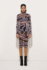 Pucci Labirinto Print Tulle Top