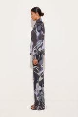 Pucci Orchidee Print Satin Jersey Shirt