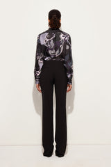 Pucci Orchidee Print Silk Twill Shirt