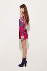 Pucci Orchidee Print Tulle Top
