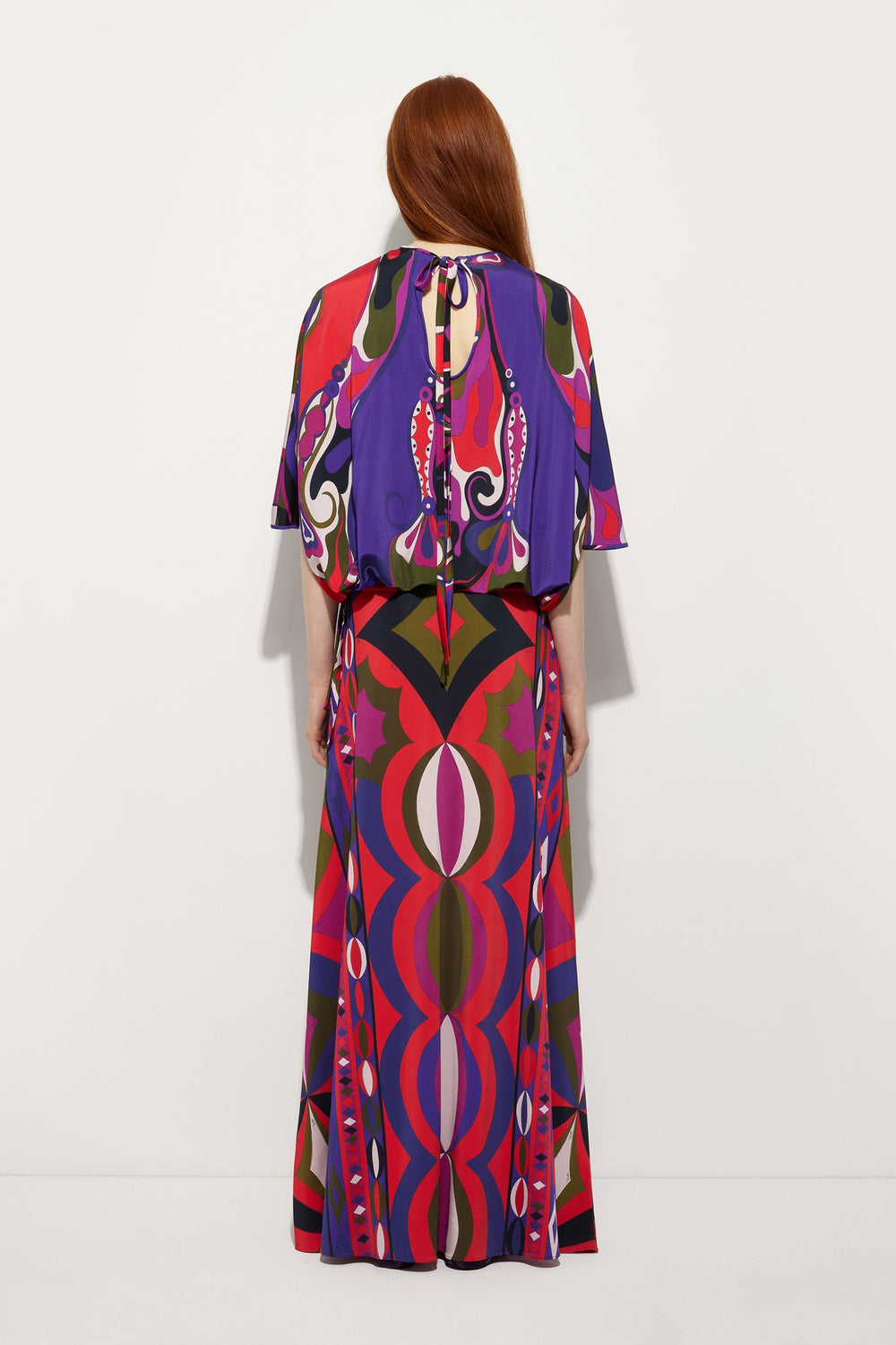 Pucci Orchidee Print Cape Blouse