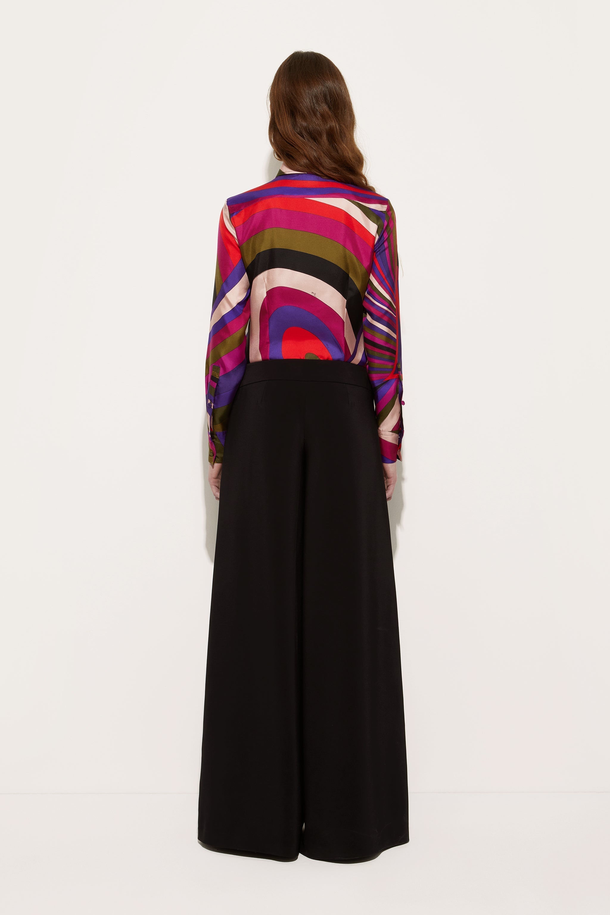 Pucci Iride Print Silk Twill Shirt
