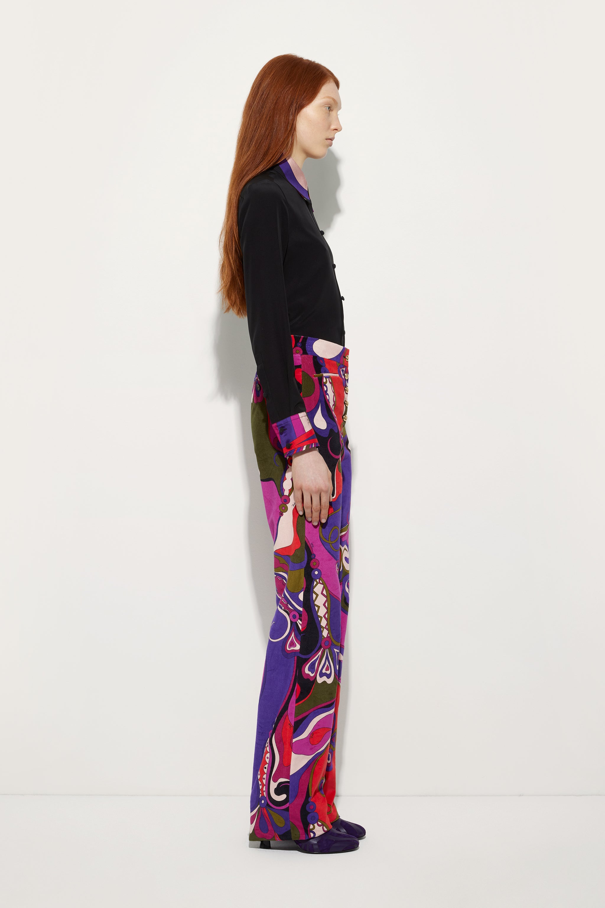 Pucci Crêpe de Chine Shirt with Printed Details
