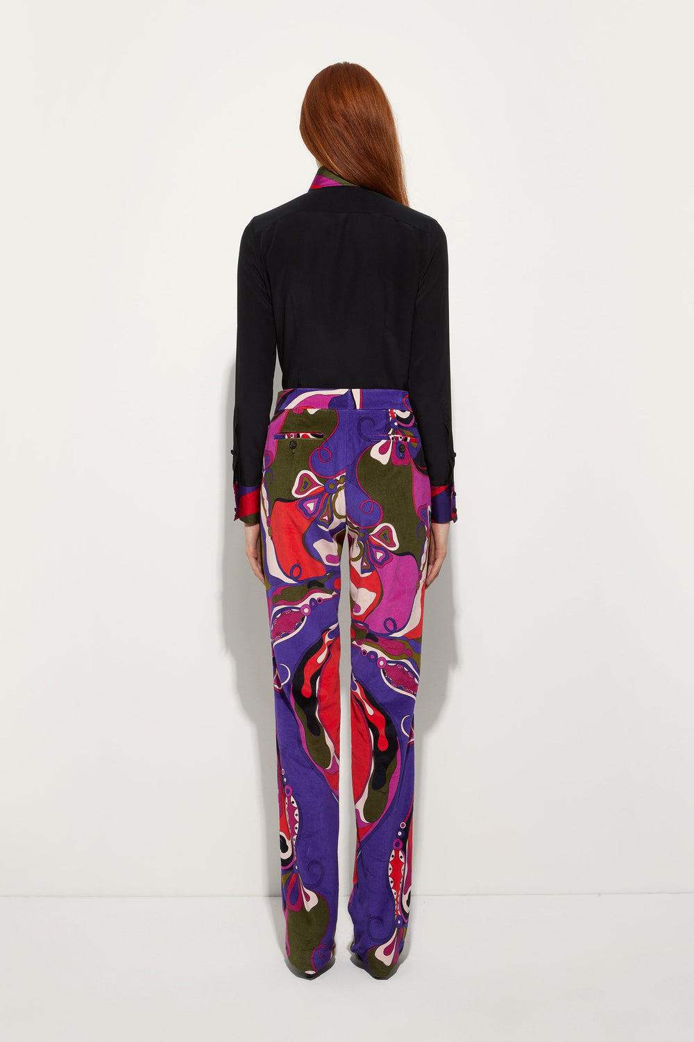 Pucci Crêpe de Chine Shirt with Printed Details