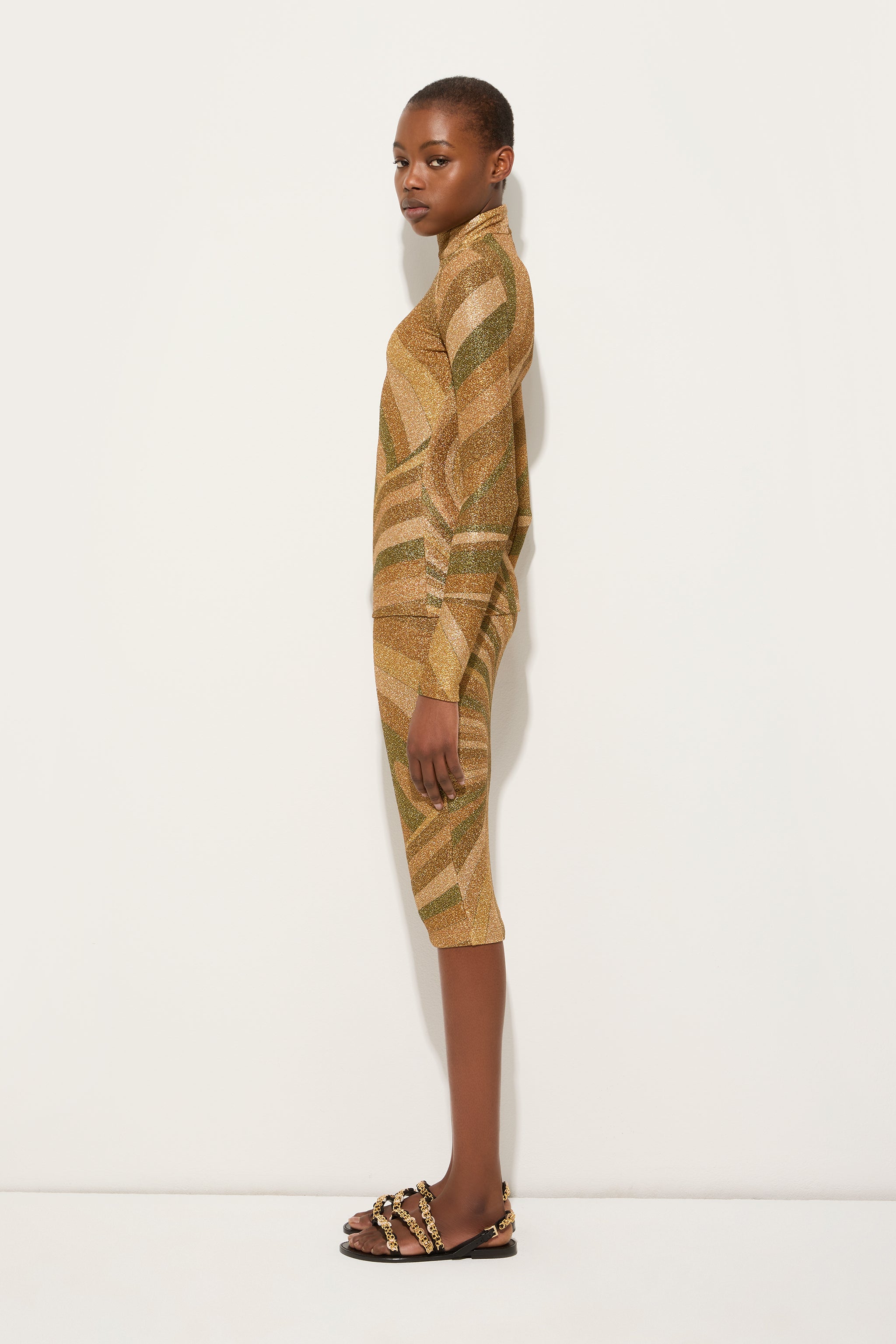 Pucci Iride Print Lamé Jersey Top