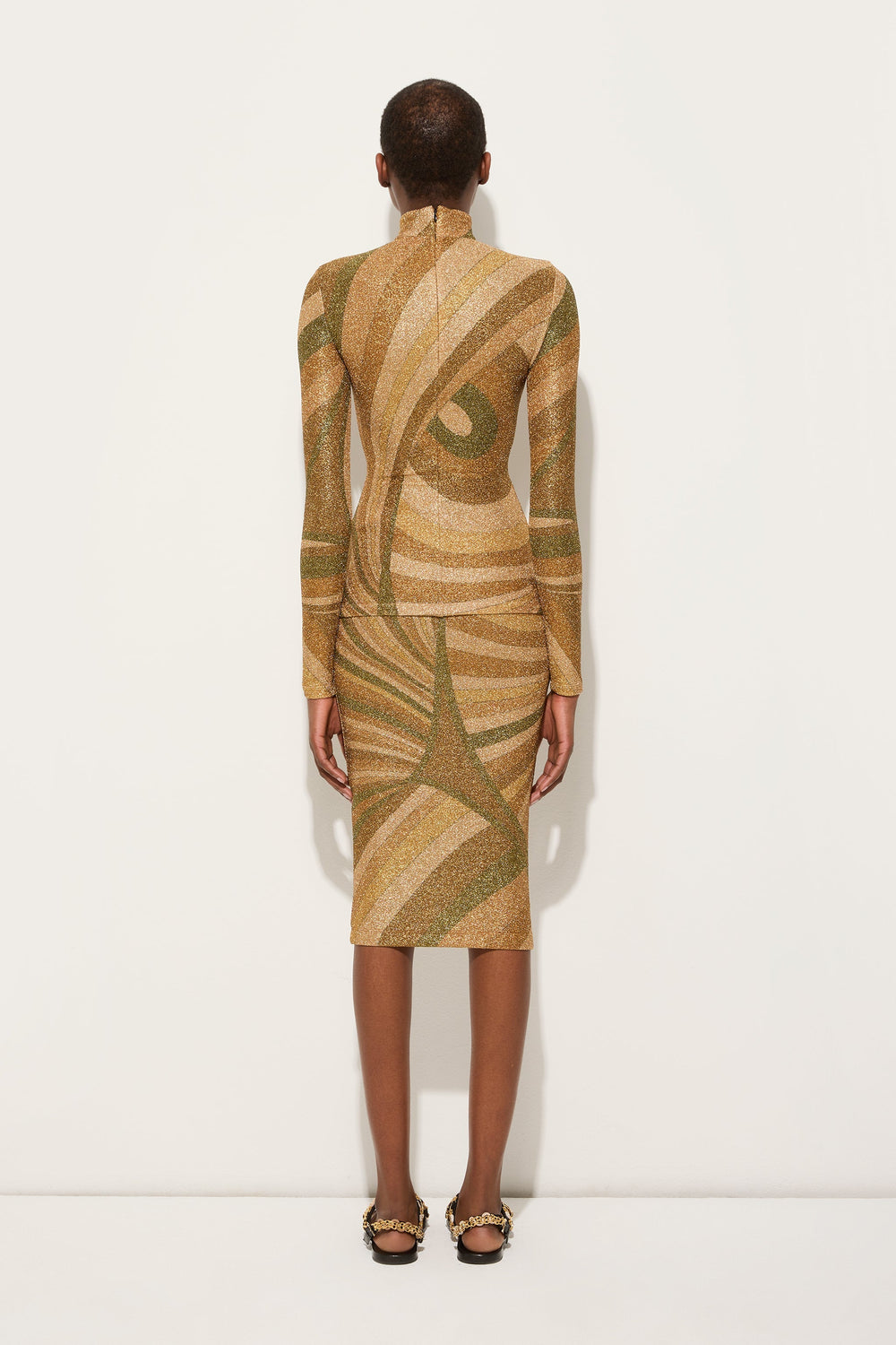 Pucci Iride Print Lamé Jersey Top