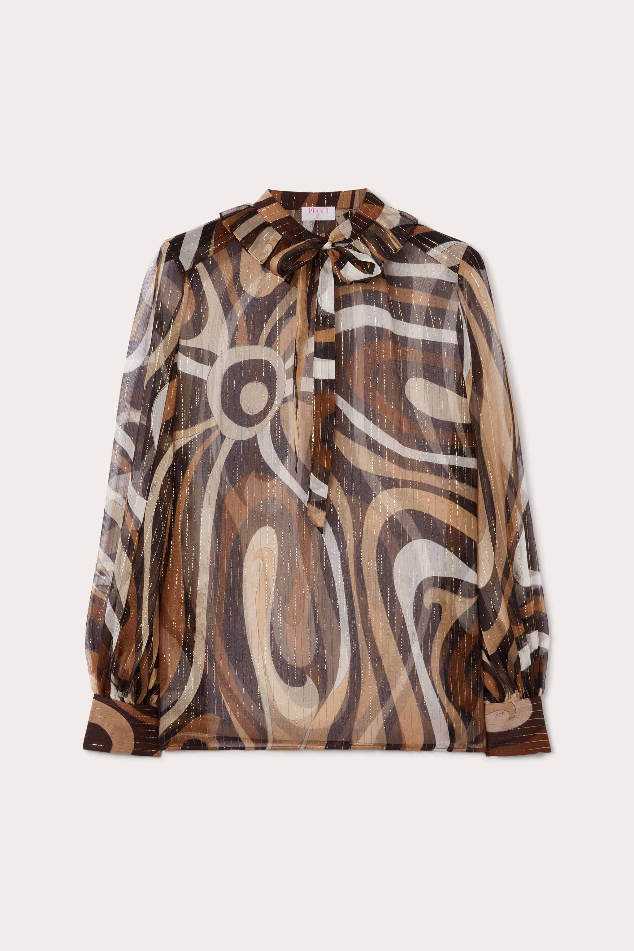 Pucci Marmo Print Creponne Blouse