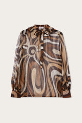 Pucci Marmo Print Creponne Blouse