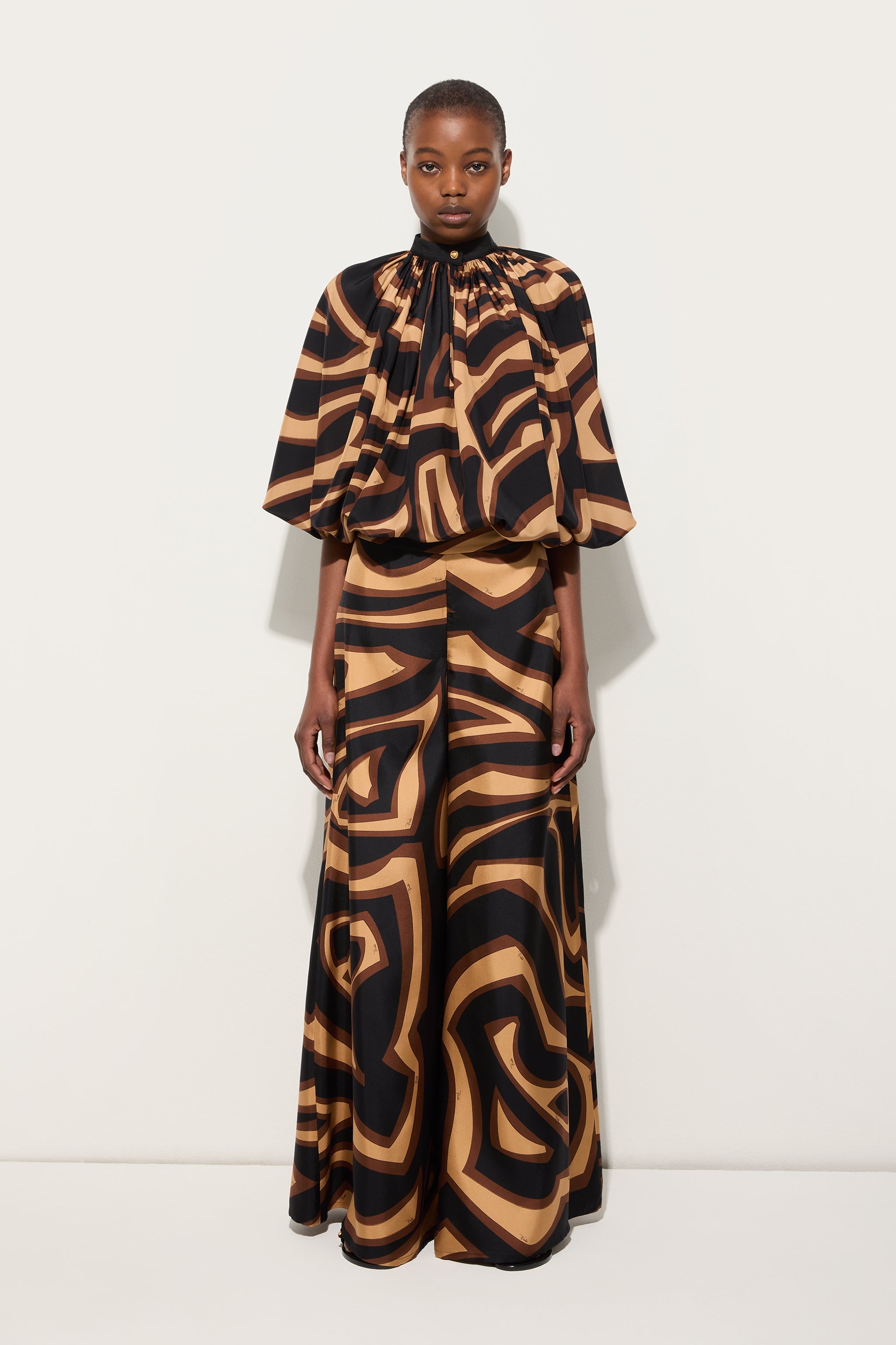 Pucci Labirinto Print Voluminous Blouse