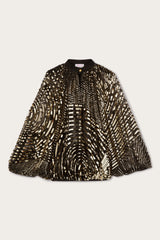 Pucci Iride Print Embroidered Tulle Blouse