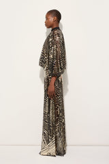 Pucci Iride Print Embroidered Tulle Blouse