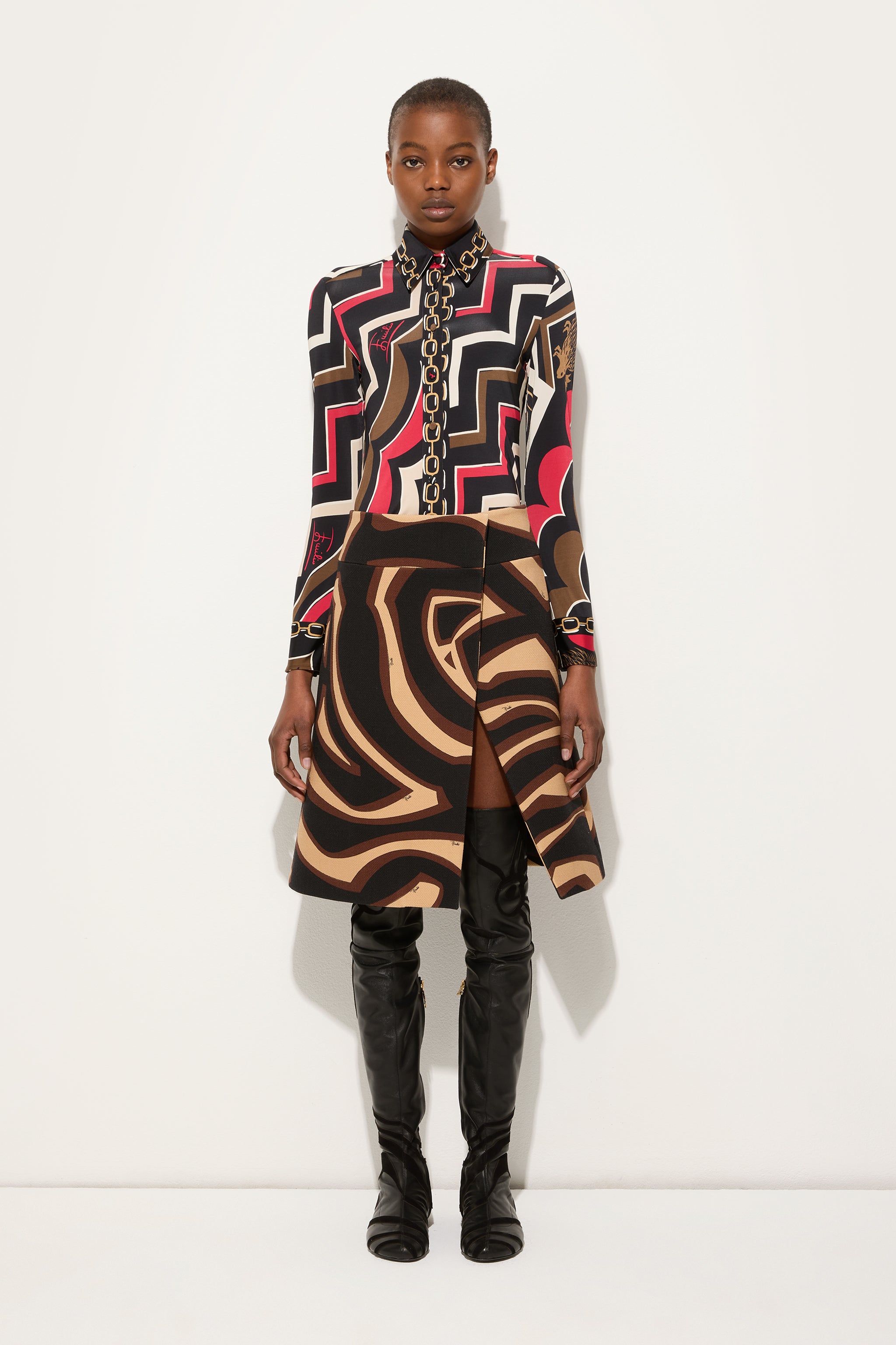 Pucci Istrice Print Jersey Shirt
