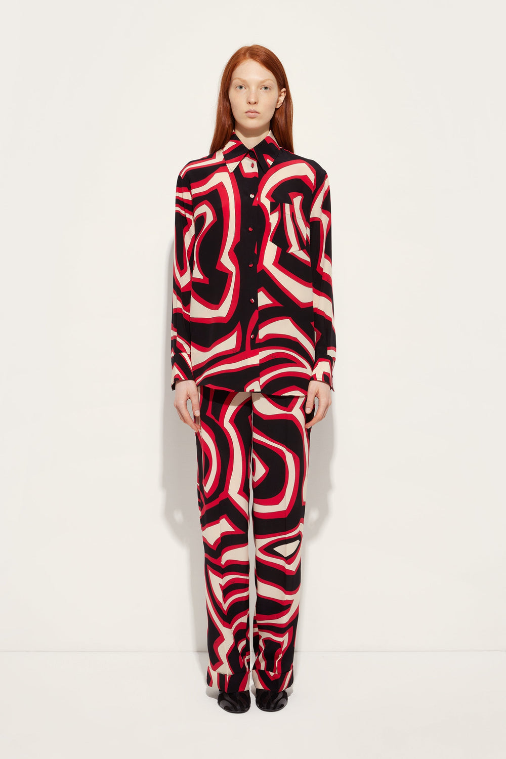 Pucci Labirinto Print Silk Twill Shirt