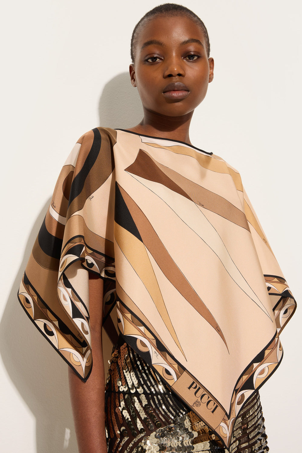 Pucci Hawaii Print Kaftan Top