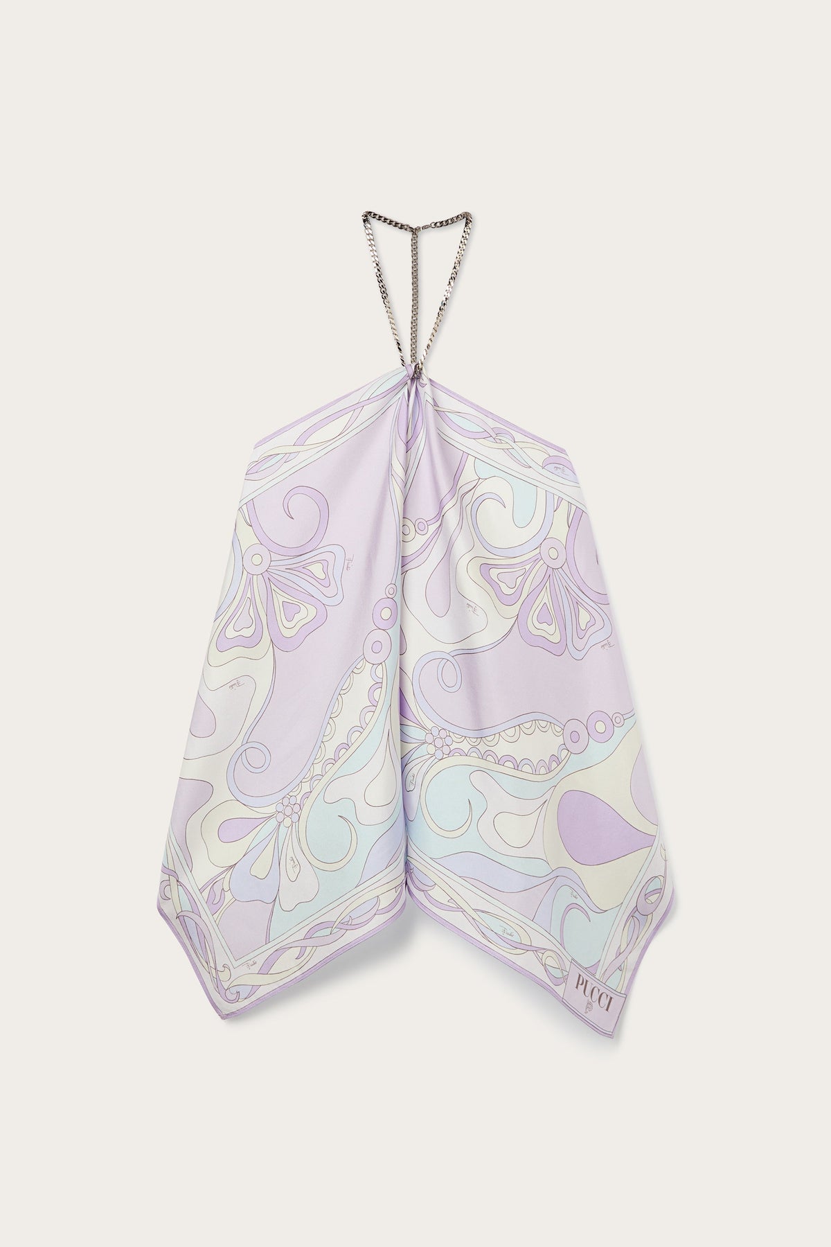 Pucci Orchidee Print Chain Top