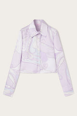 Pucci Orchidee Print Silk Twill Shirt