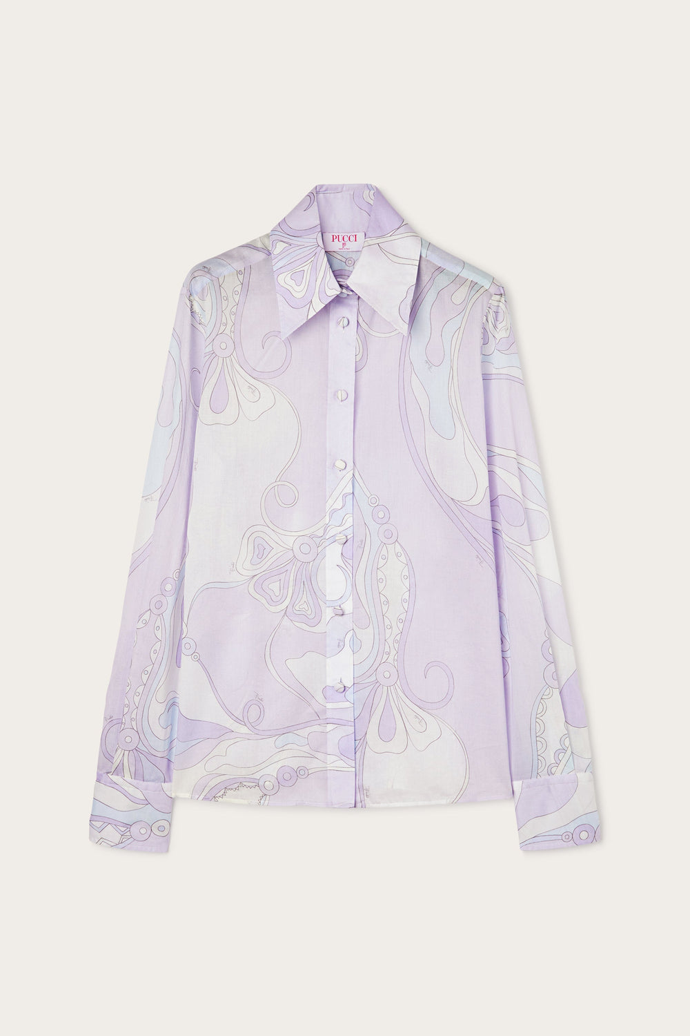 Pucci Orchidee Print Cotton Shirt