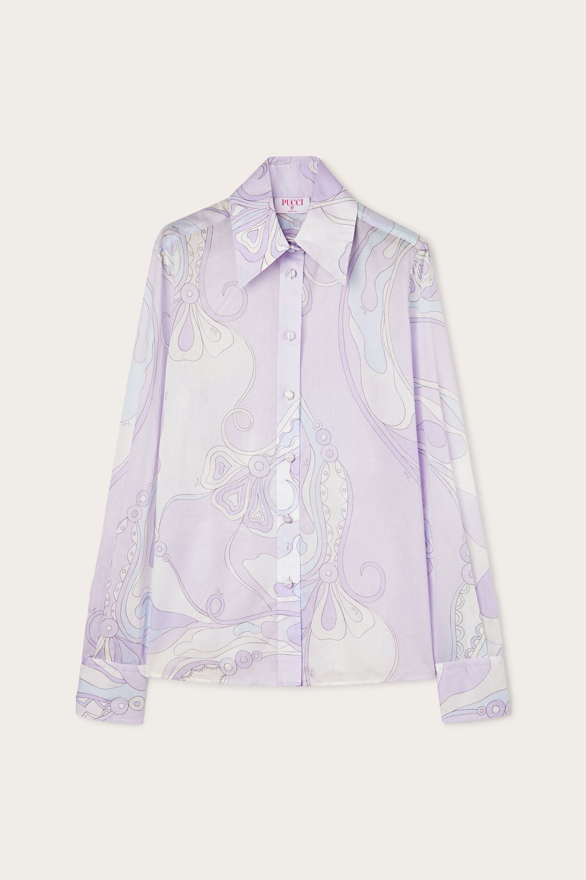 Pucci Orchidee Print Cotton Shirt