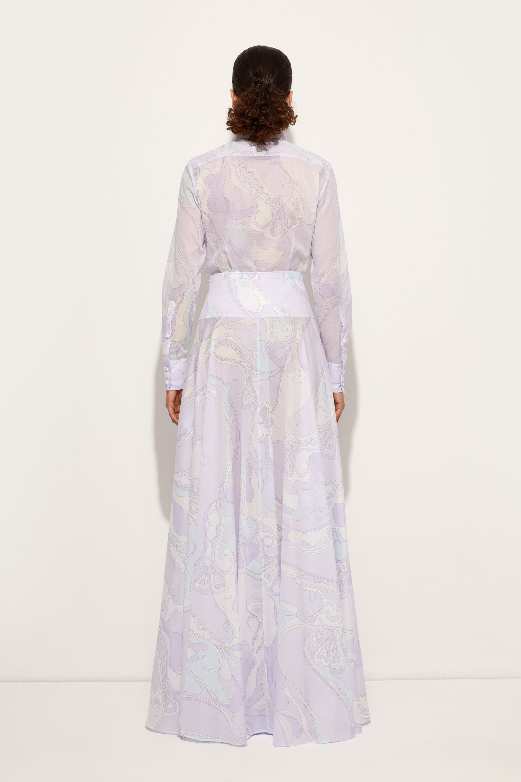Pucci Orchidee Print Cotton Shirt