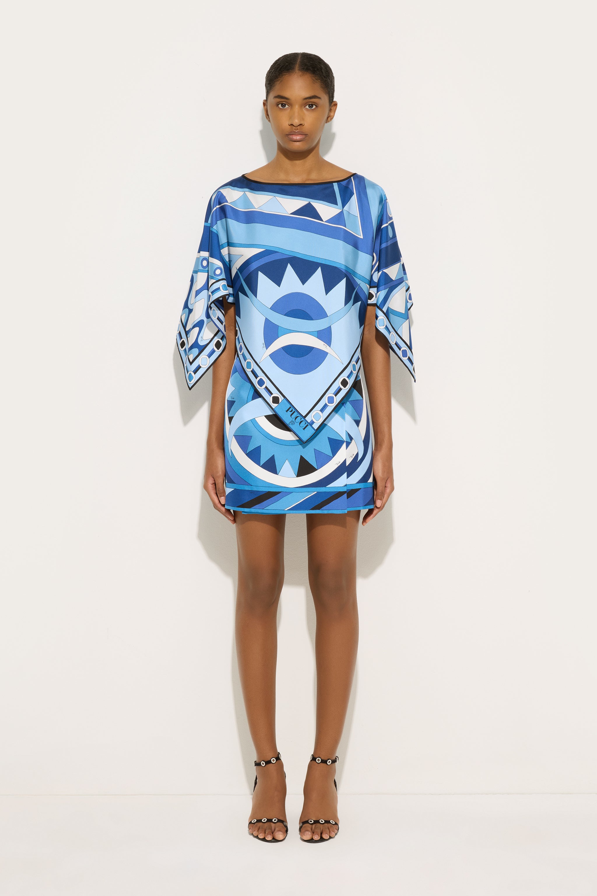 Pucci Vivara Print Cape Blouse