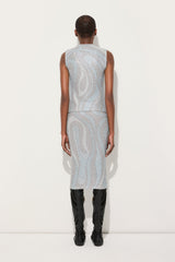 Pucci Marmo Print Lamé Jersey Top