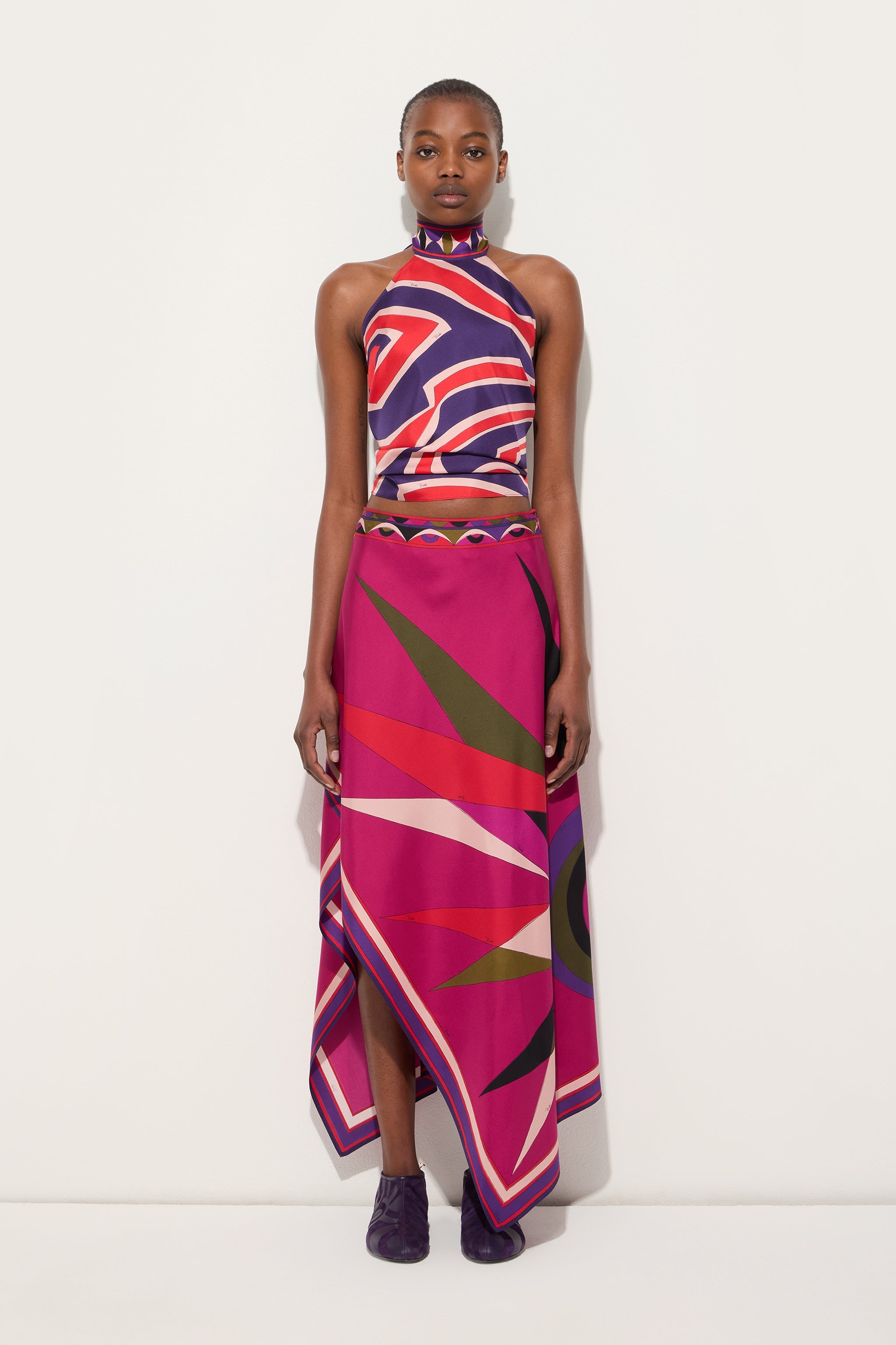 Pucci Labirinto Print Sleeveless Top