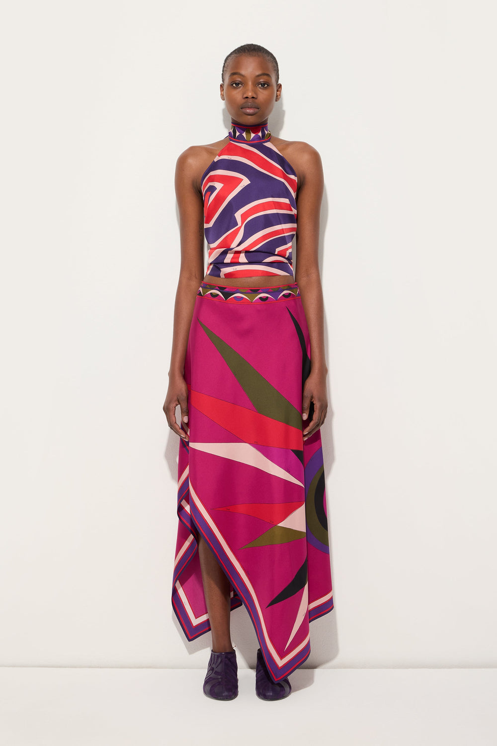 Pucci Labirinto Print Sleeveless Top