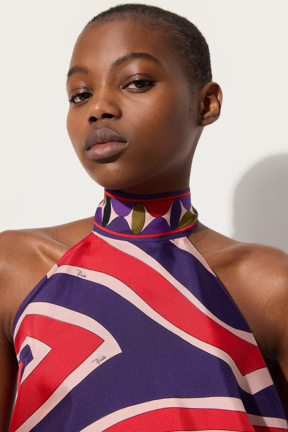 Pucci Labirinto Print Sleeveless Top