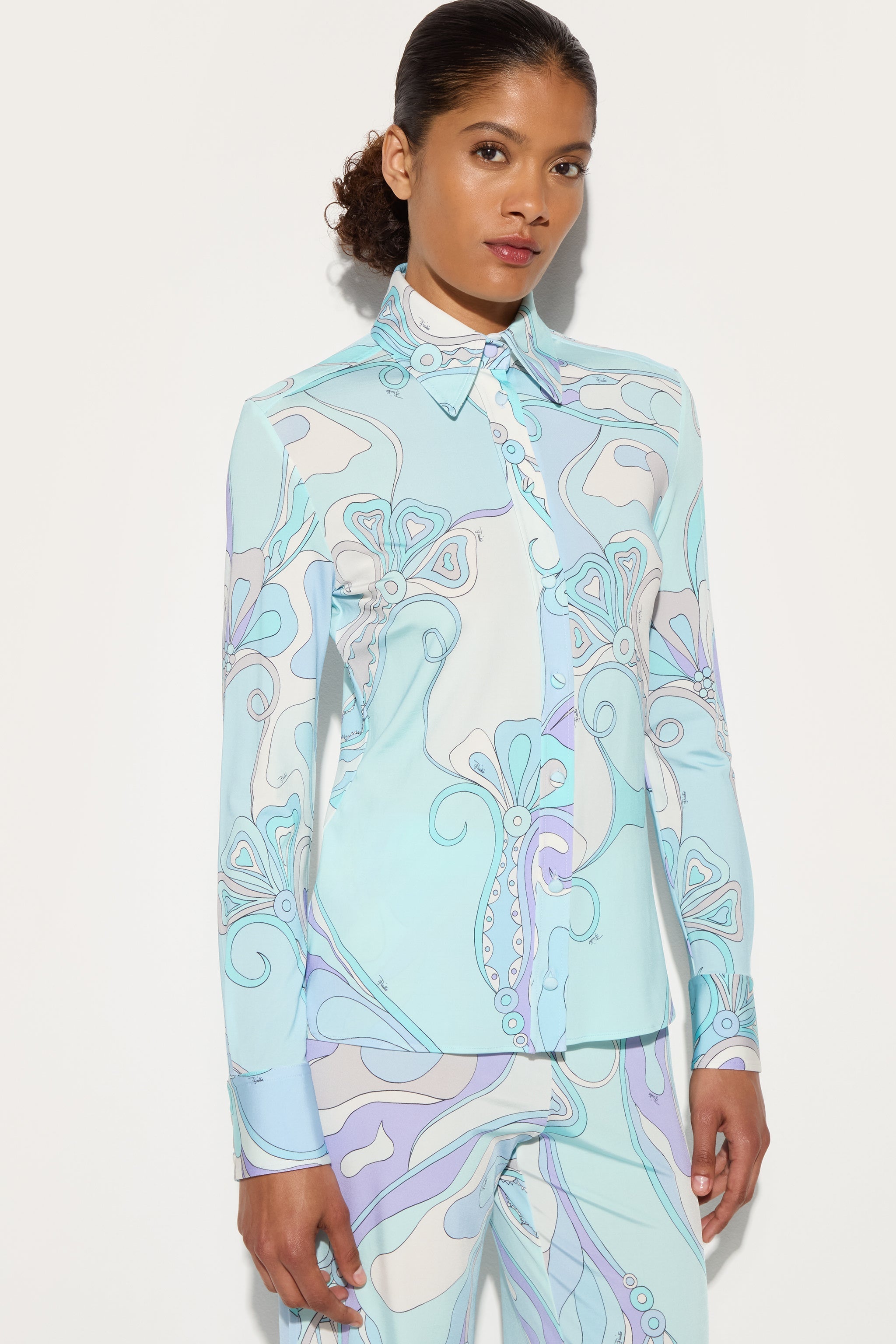 Pucci Orchidee Print Shirt