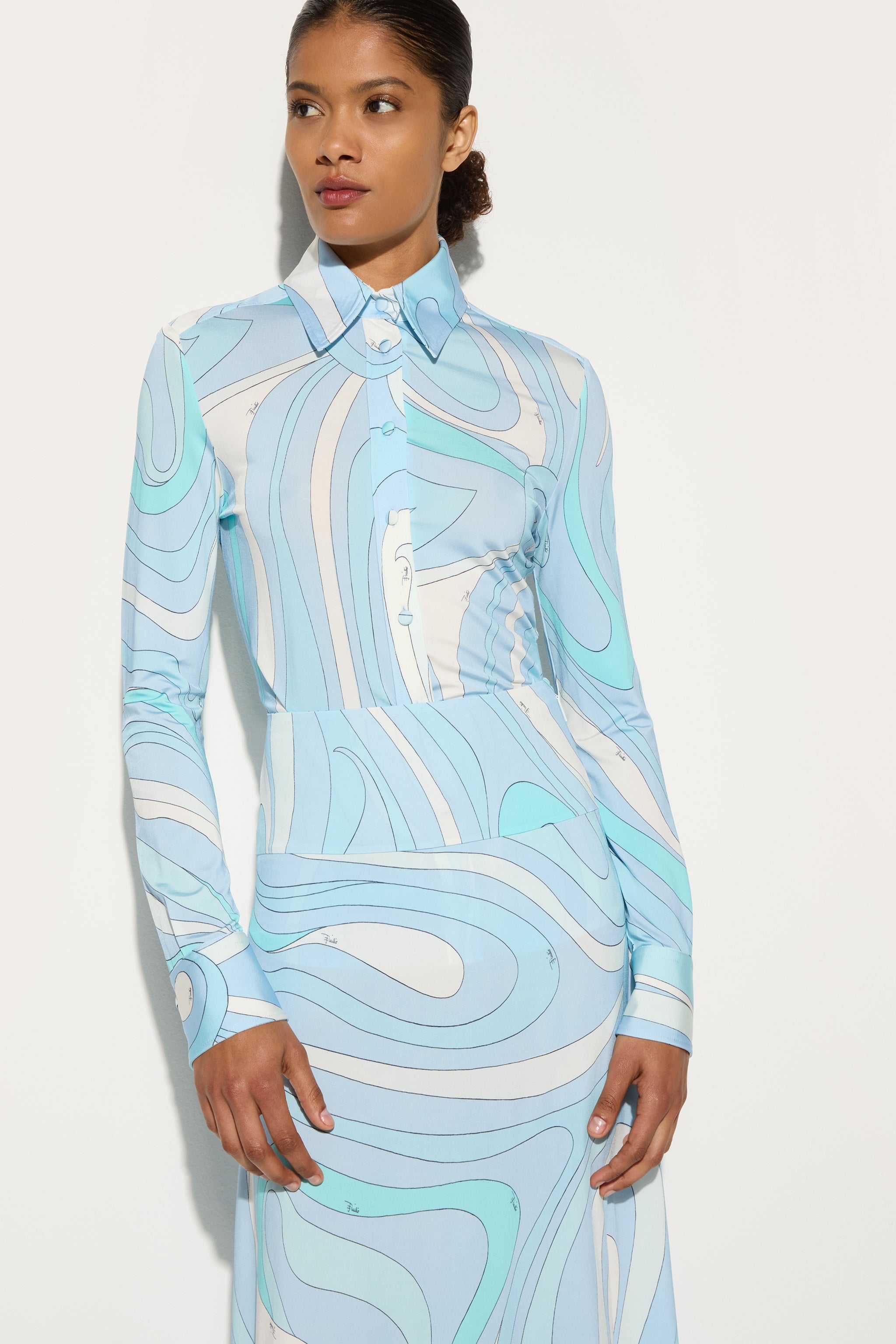 Pucci Marmo Print Shirt