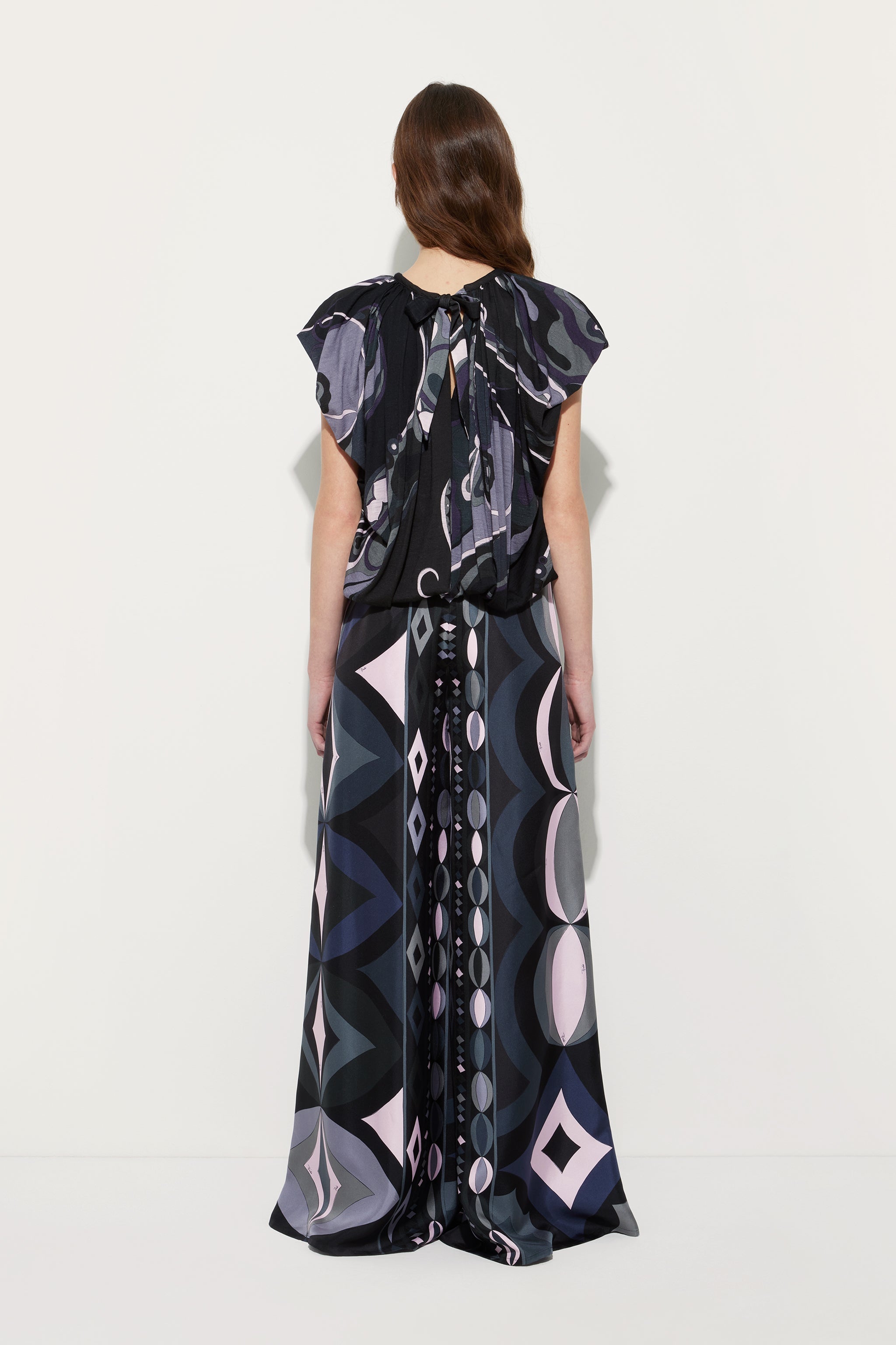 Pucci Collane Print Silk Palazzo Pants