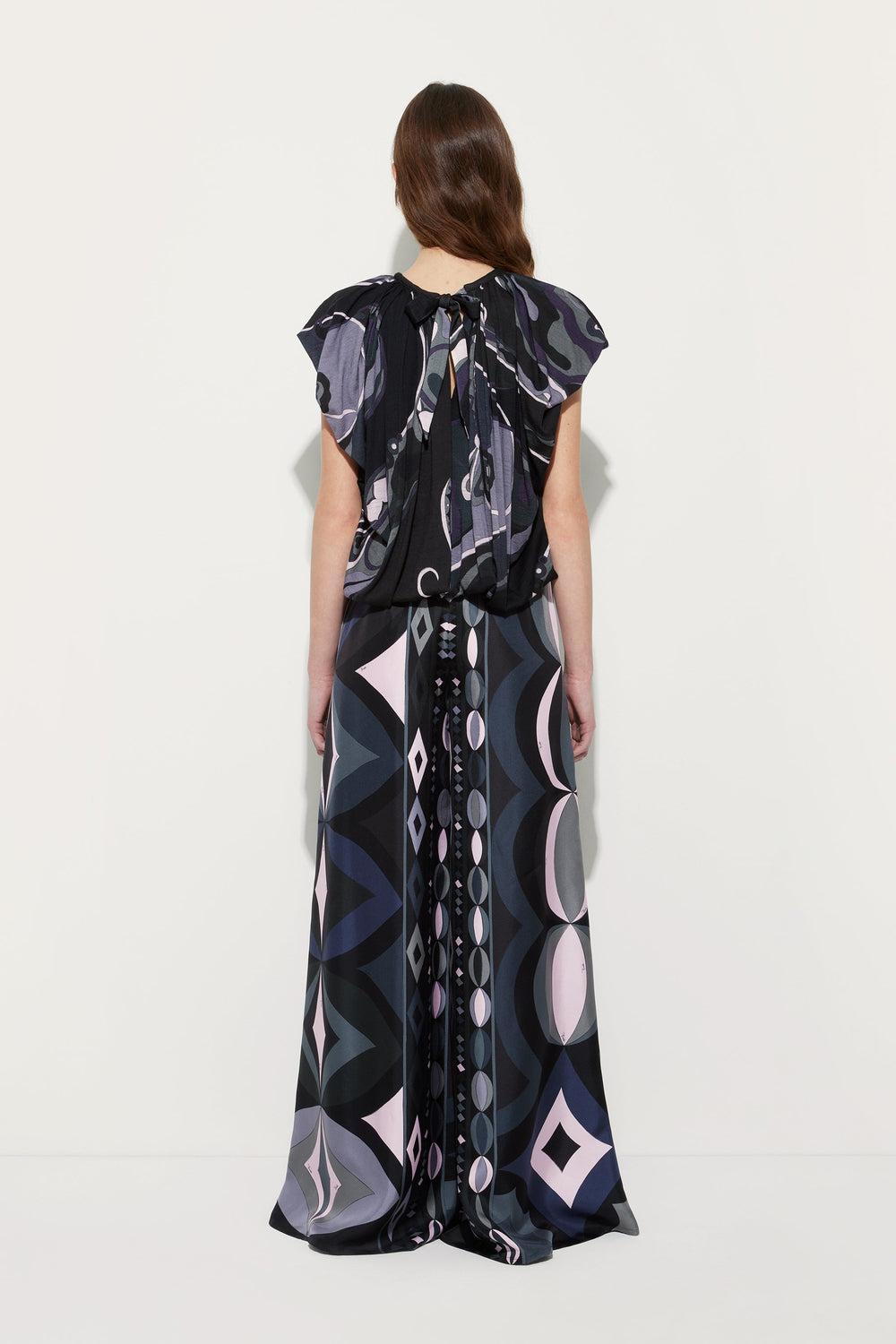 Pucci Collane Print Silk Palazzo Pants