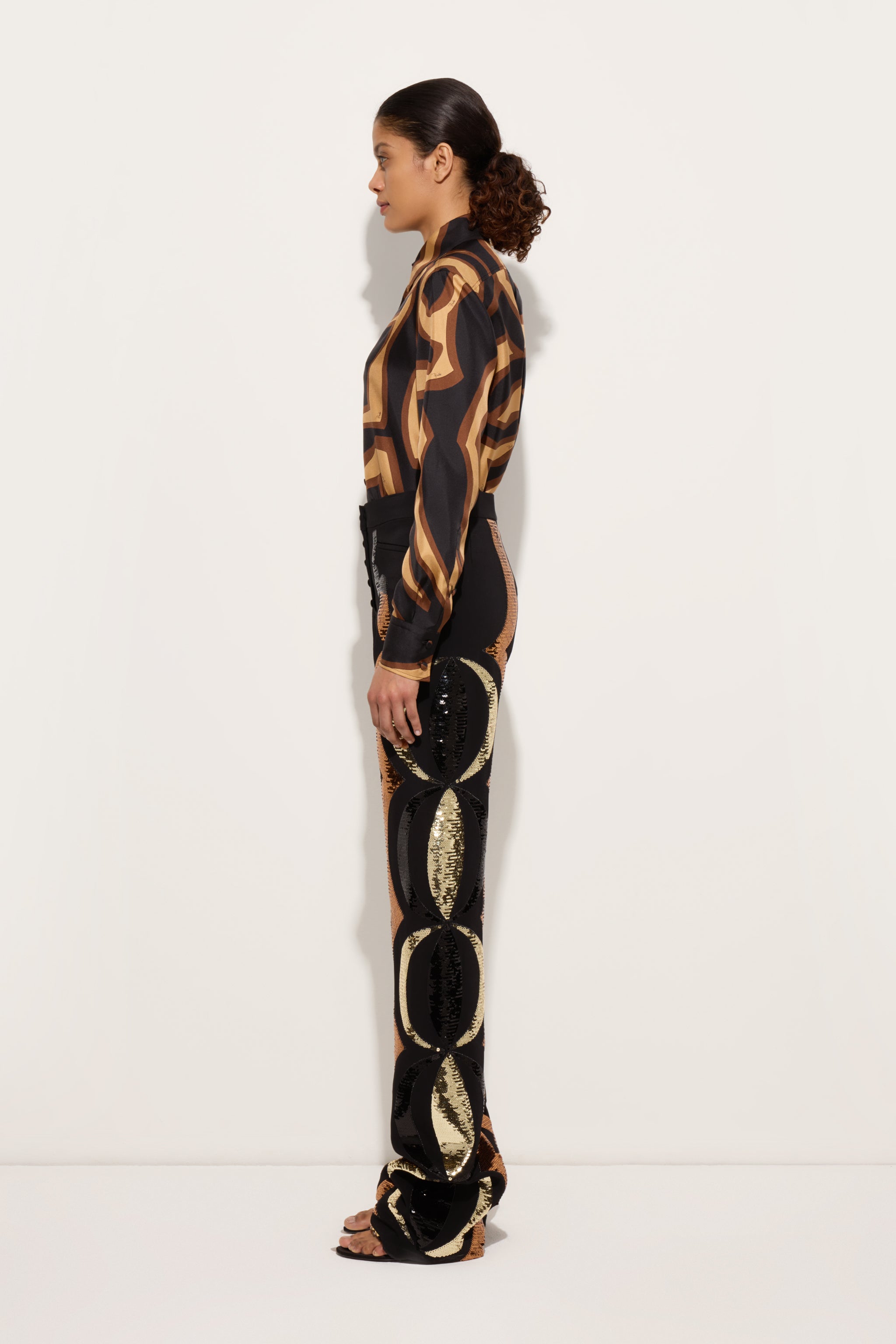 Pucci Embroidered Straight-Leg Pants