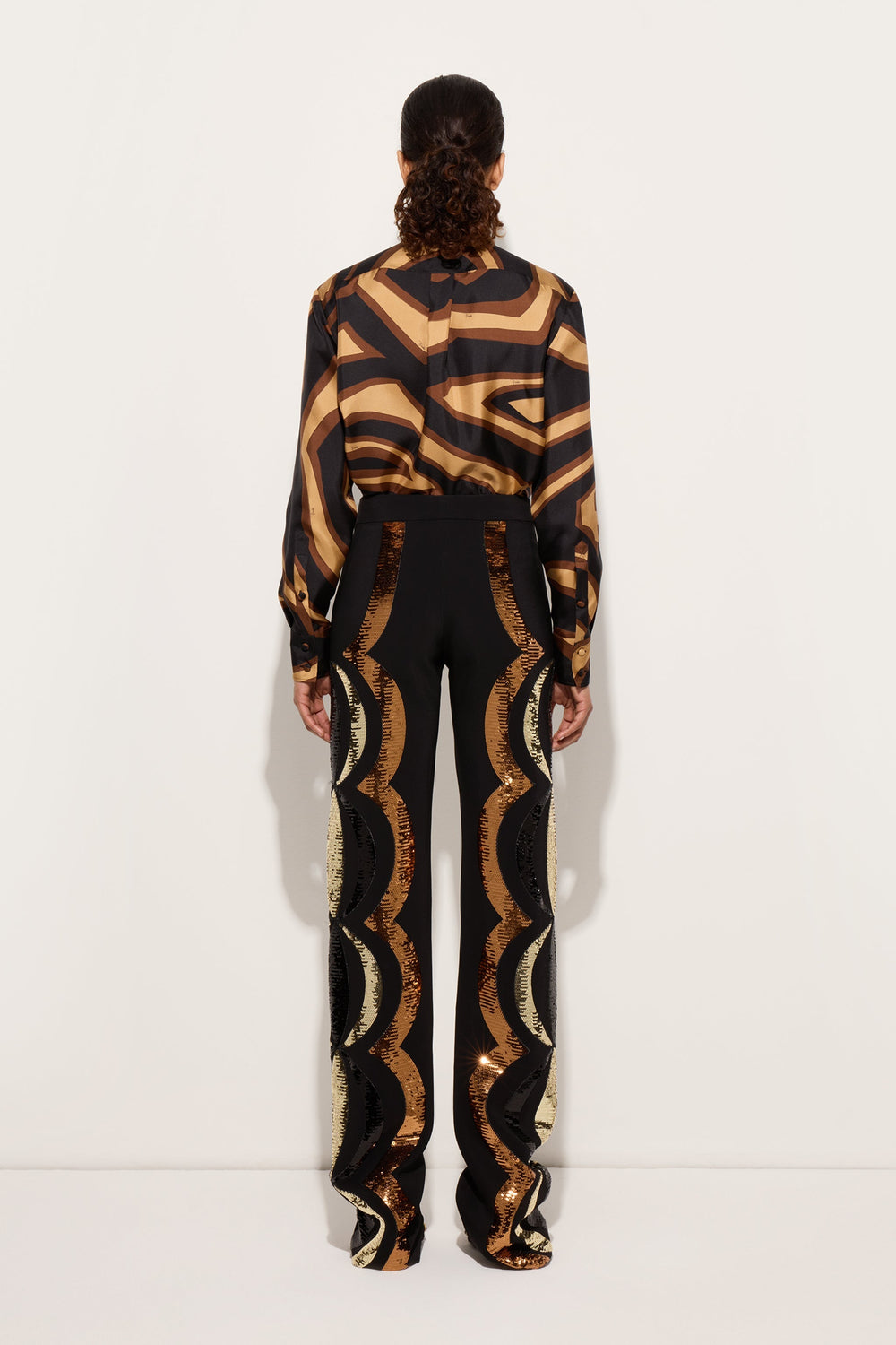 Pucci Embroidered Straight-Leg Pants