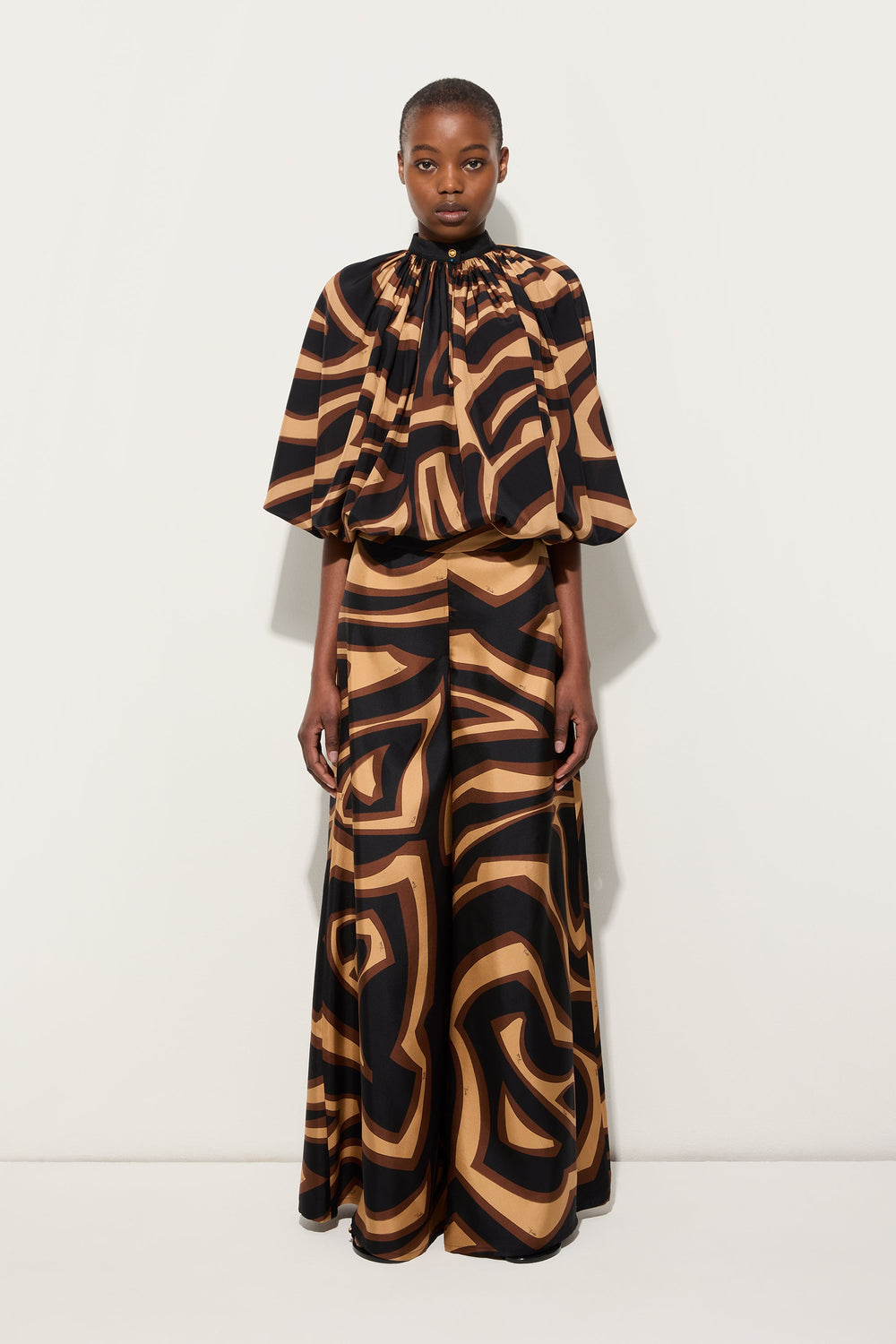 Pucci Labirinto Print Silk Trousers