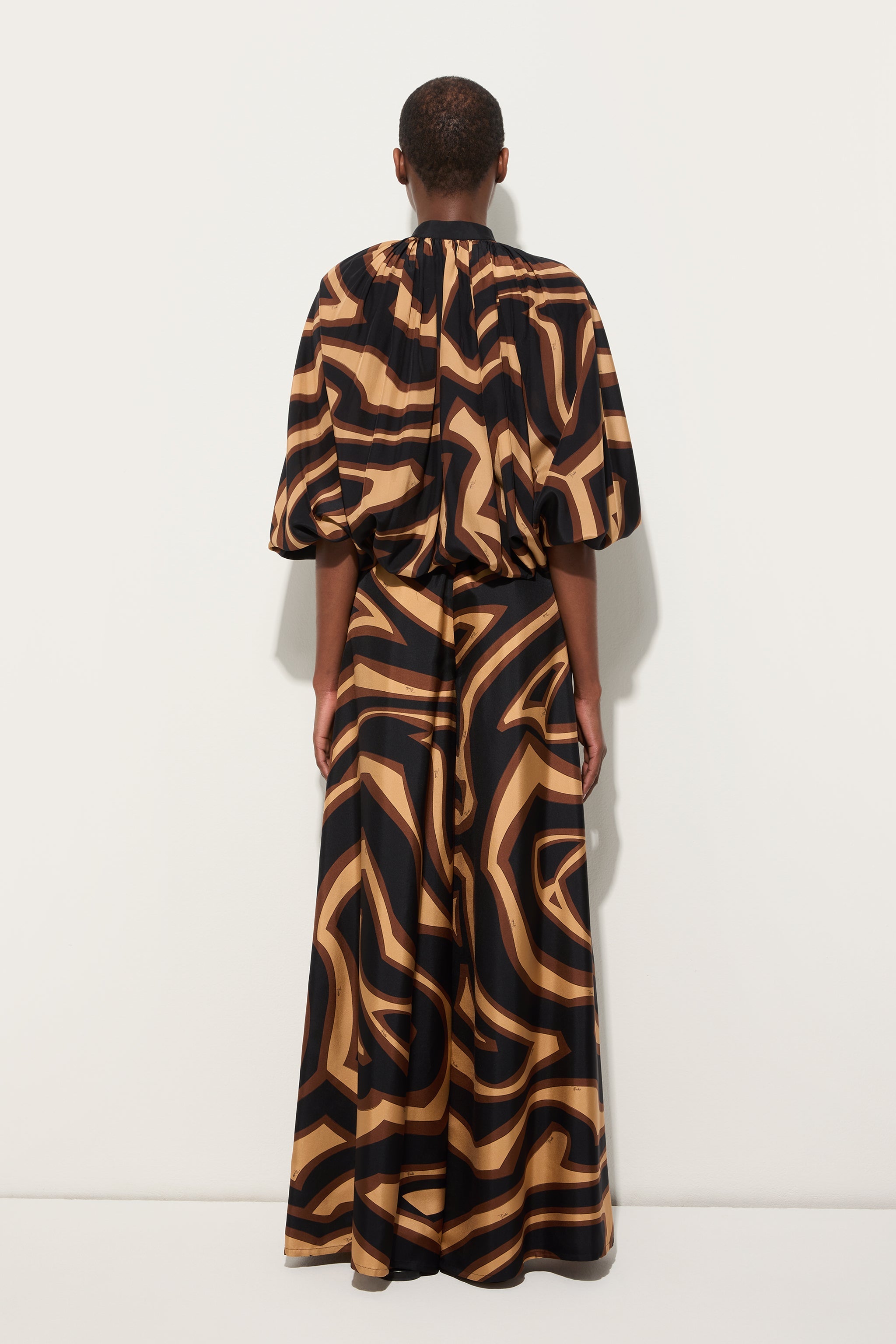 Pucci Labirinto Print Silk Trousers