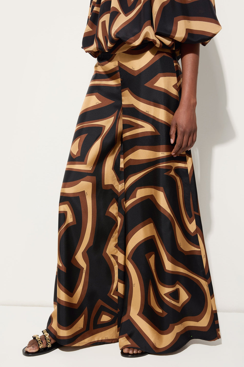 Pucci Labirinto Print Silk Trousers