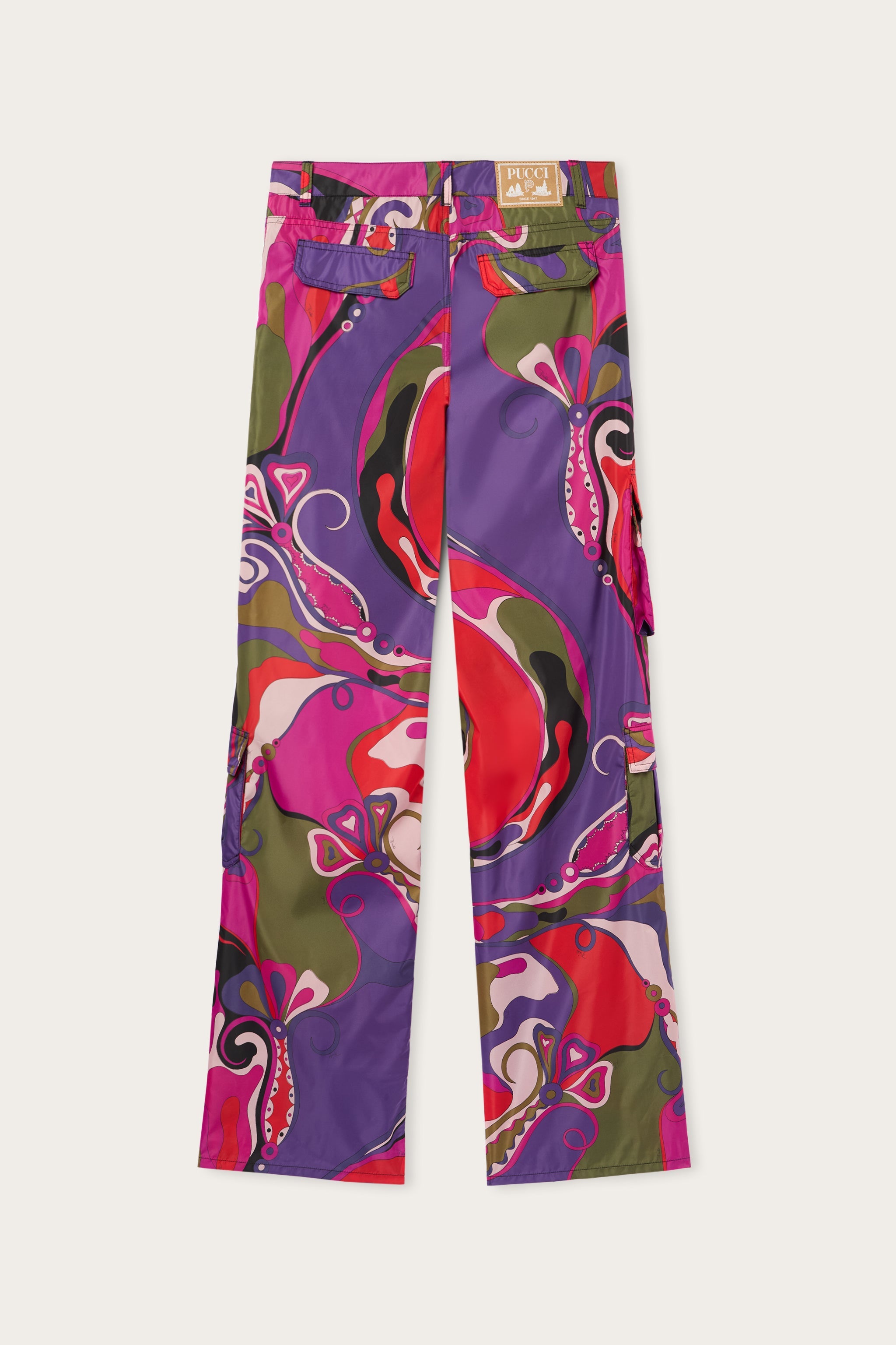 Pucci Orchidee Print Cargo Pants