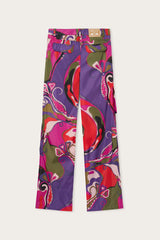 Pucci Orchidee Print Cargo Pants