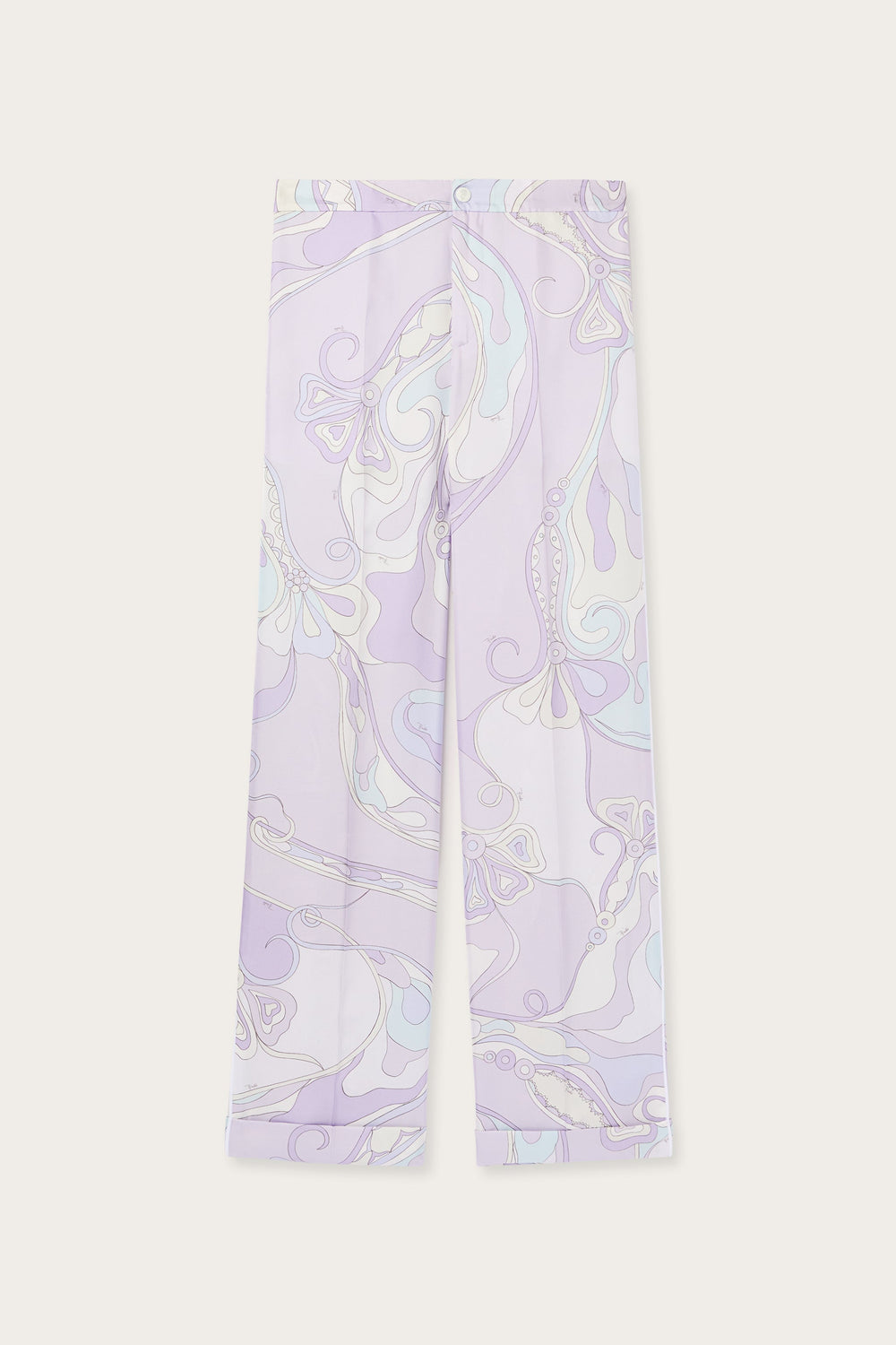 Pucci Orchidee Print Silk Pajama Trousers