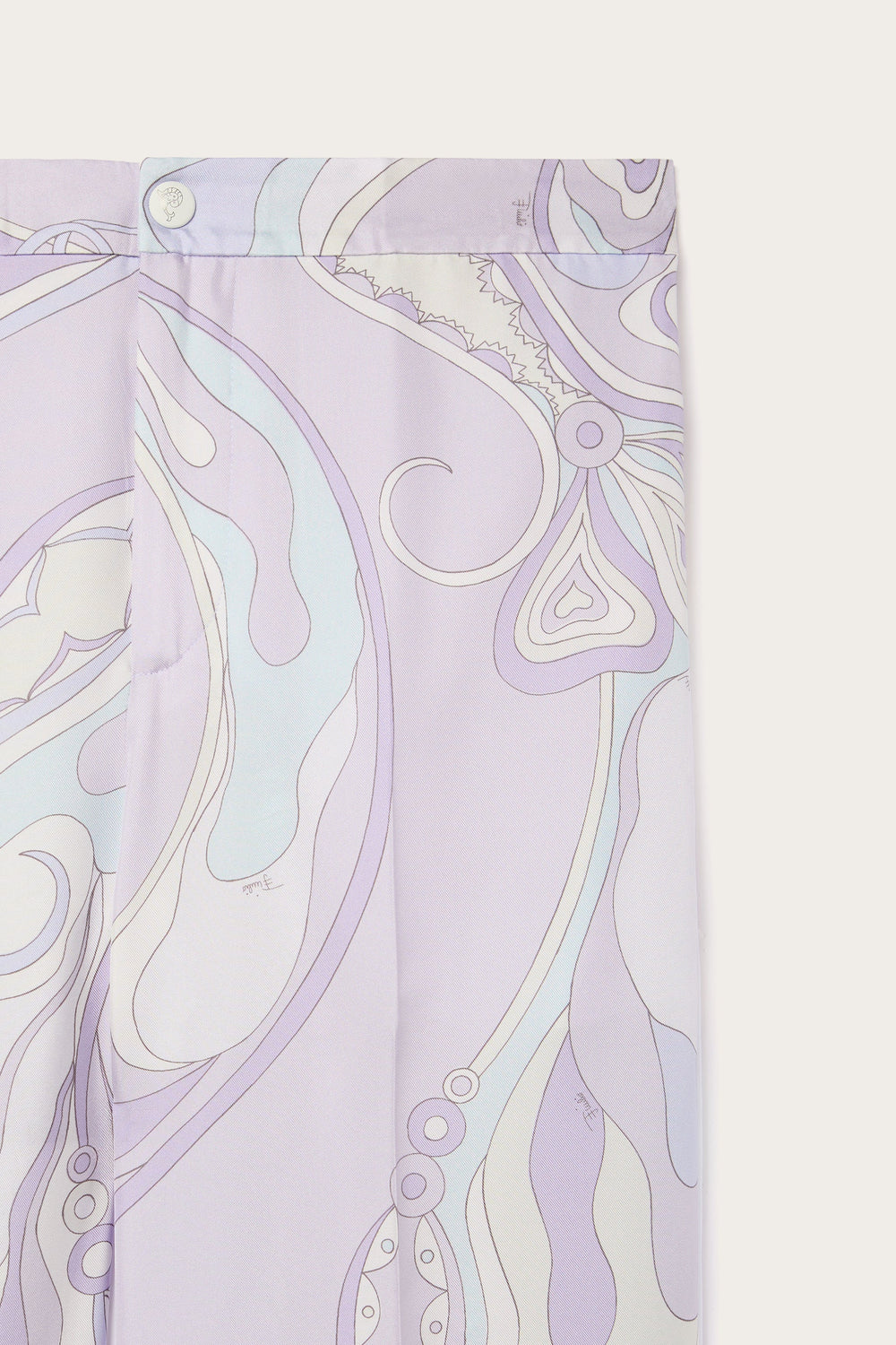 Pucci Orchidee Print Silk Pajama Trousers