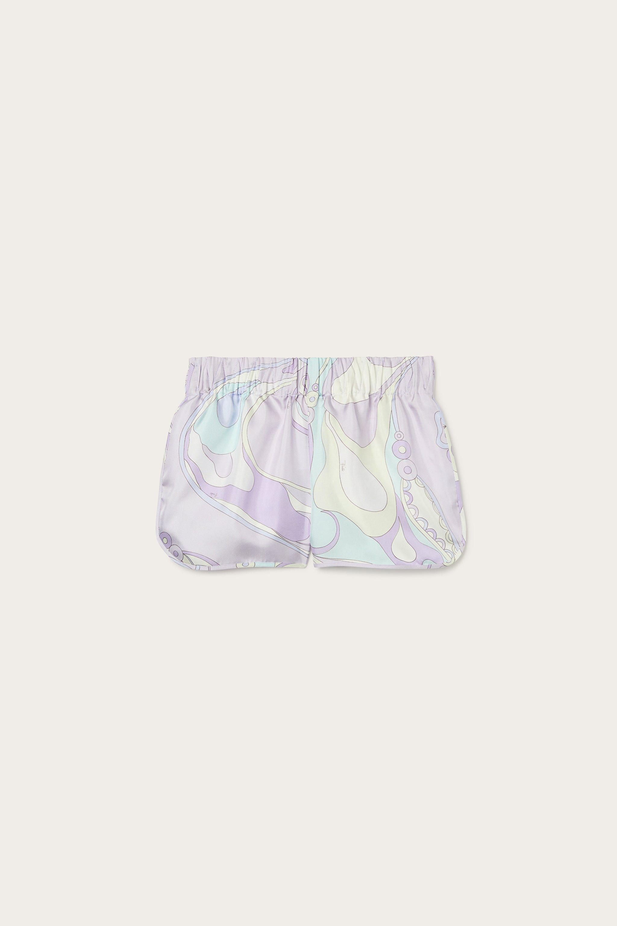 Pucci Orchidee Print Silk Shorts