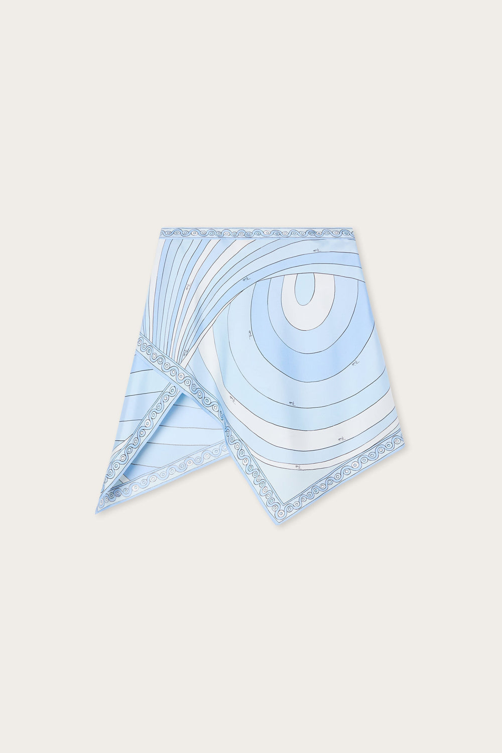 Pucci Iride Print Silk Scarf Skirt