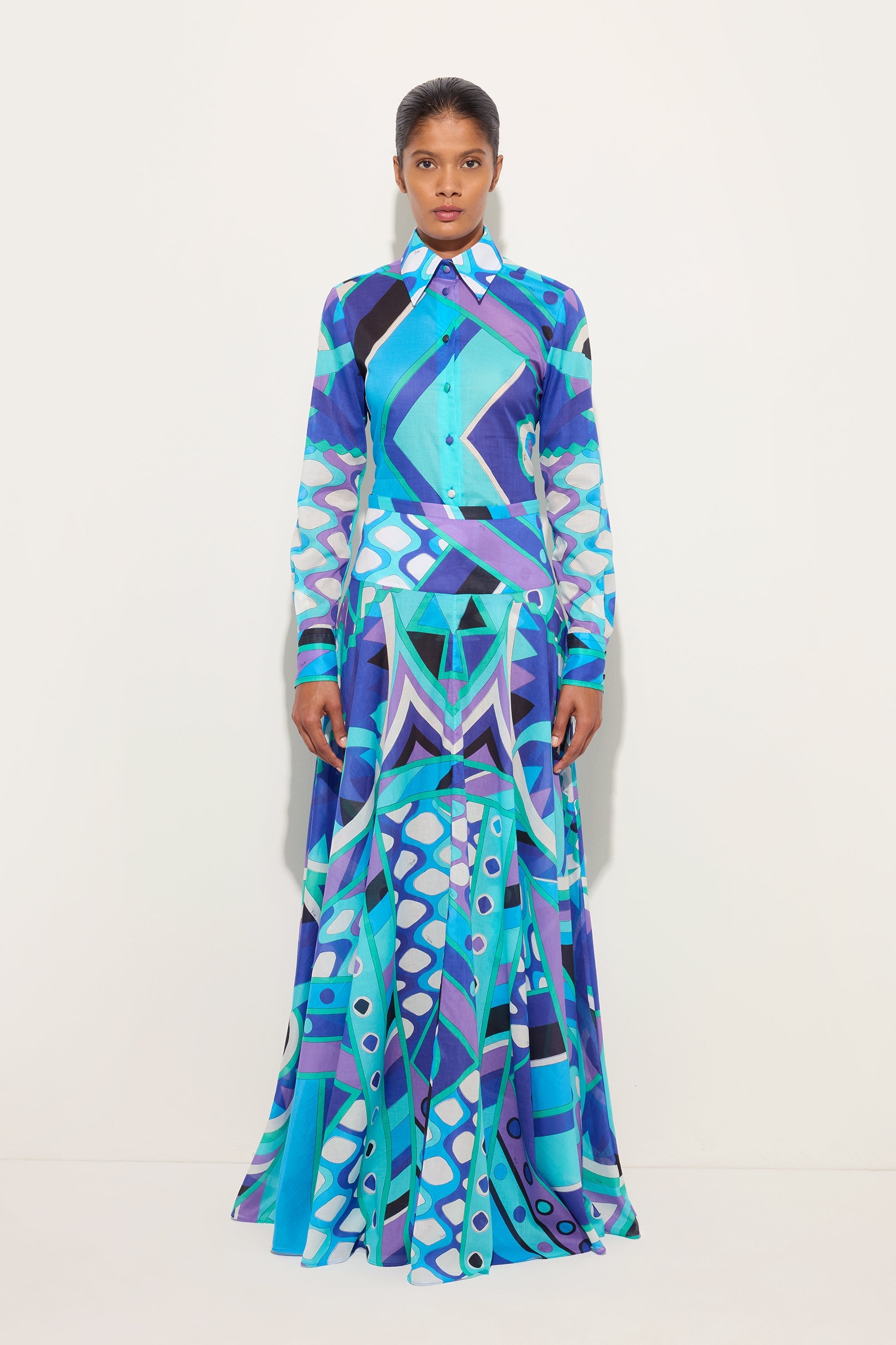 Pucci Vivara Print Cotton Skirt
