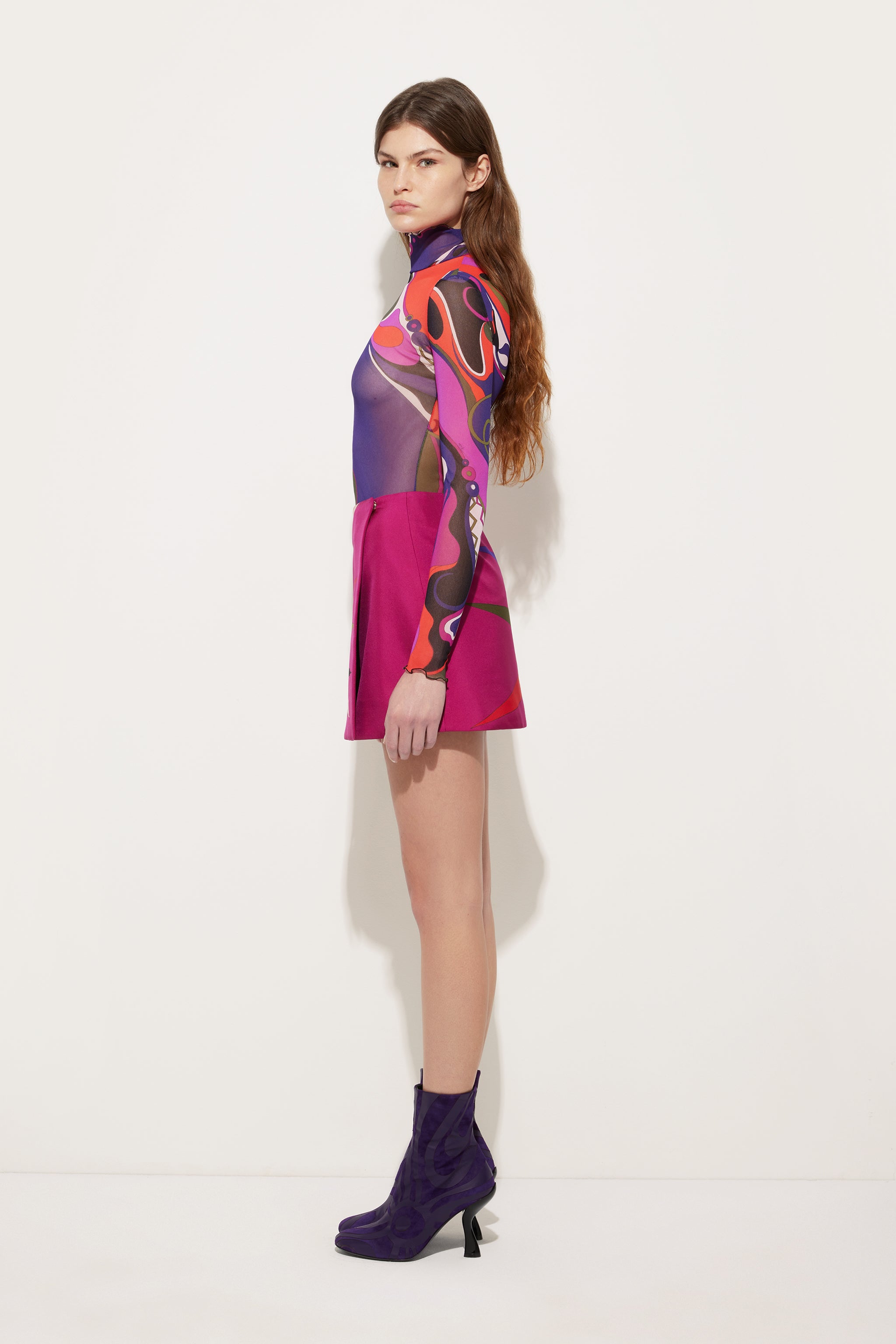 Pucci Hawaii Print Mini Skirt