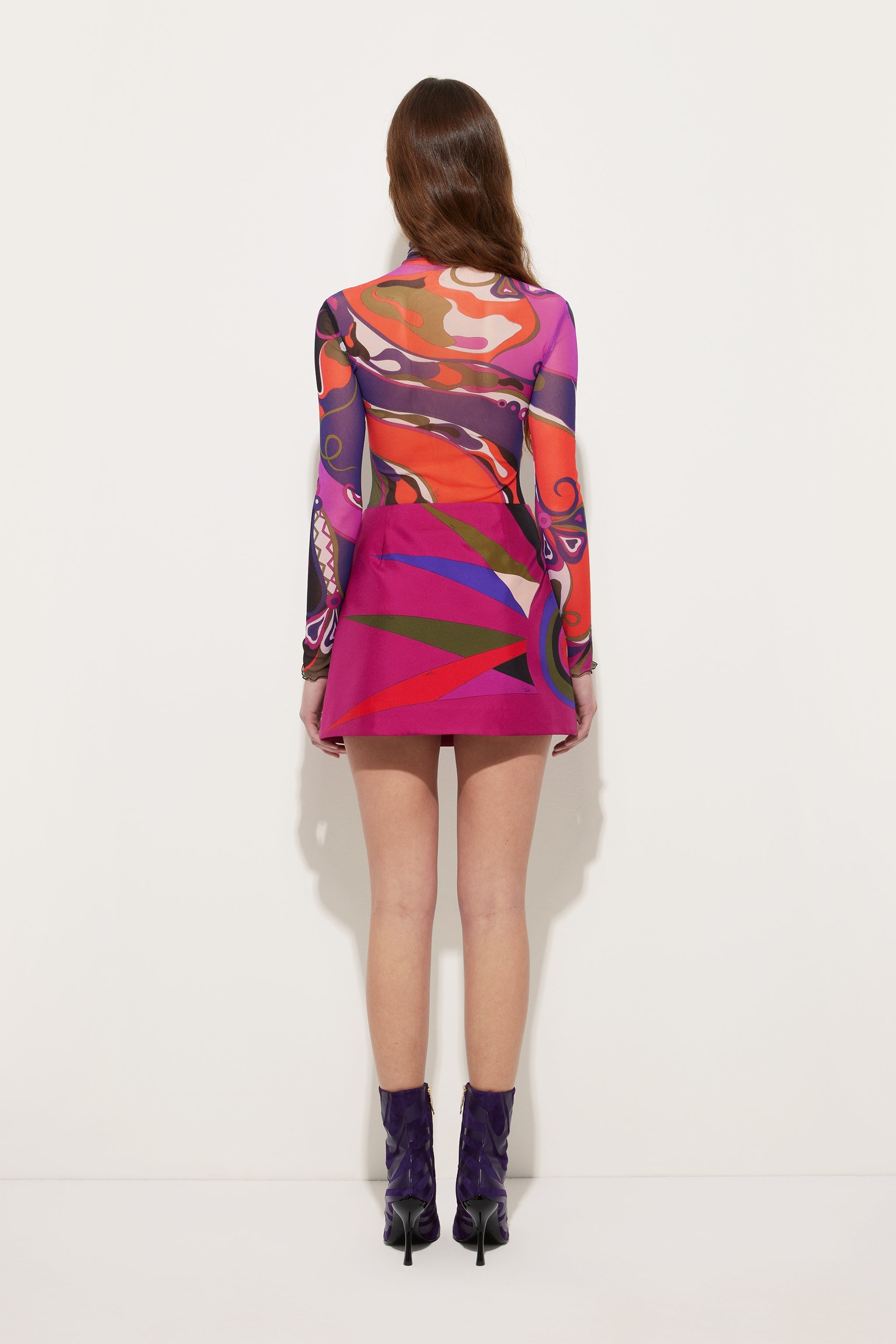 Pucci Hawaii Print Mini Skirt